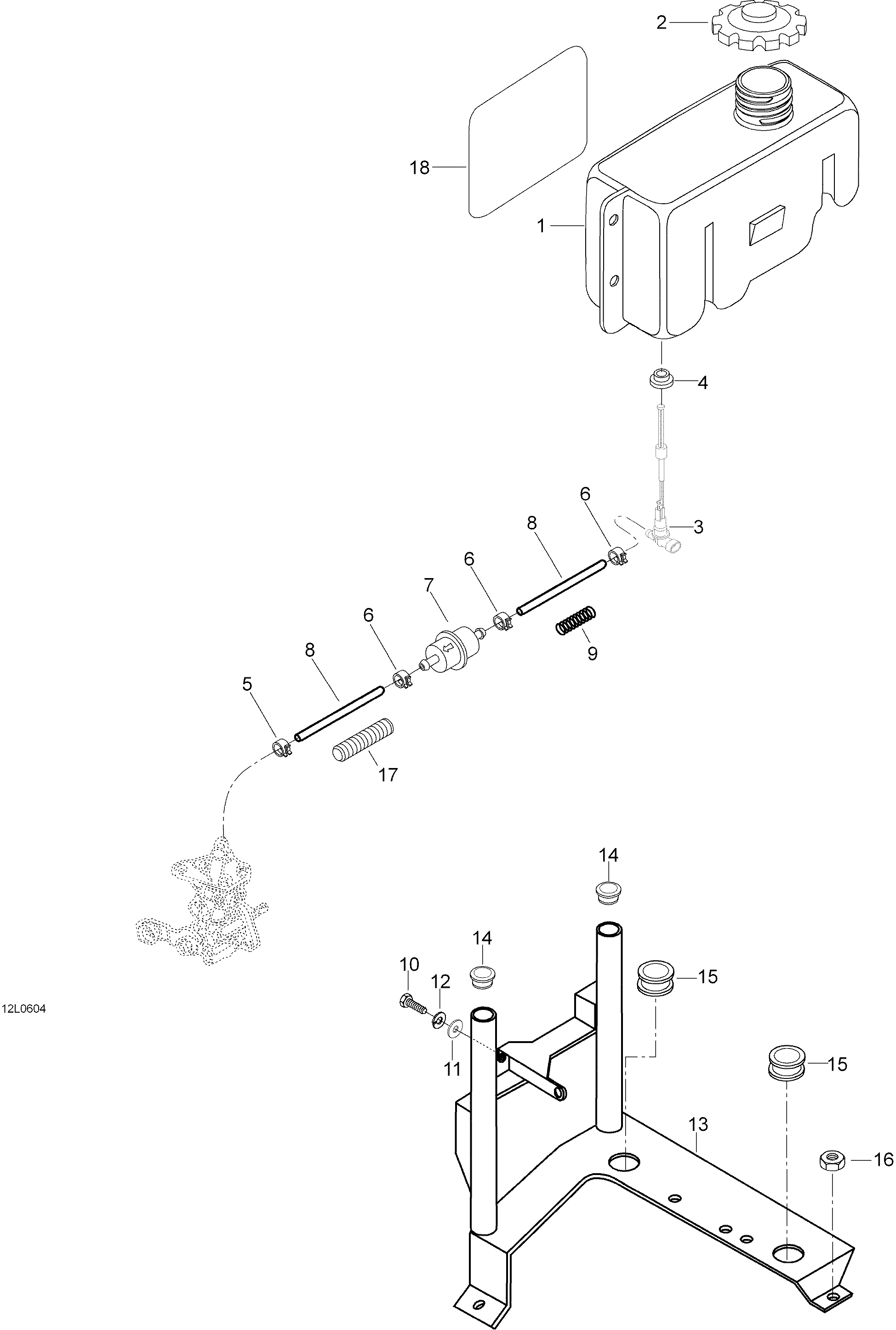 Oil Tank And Support