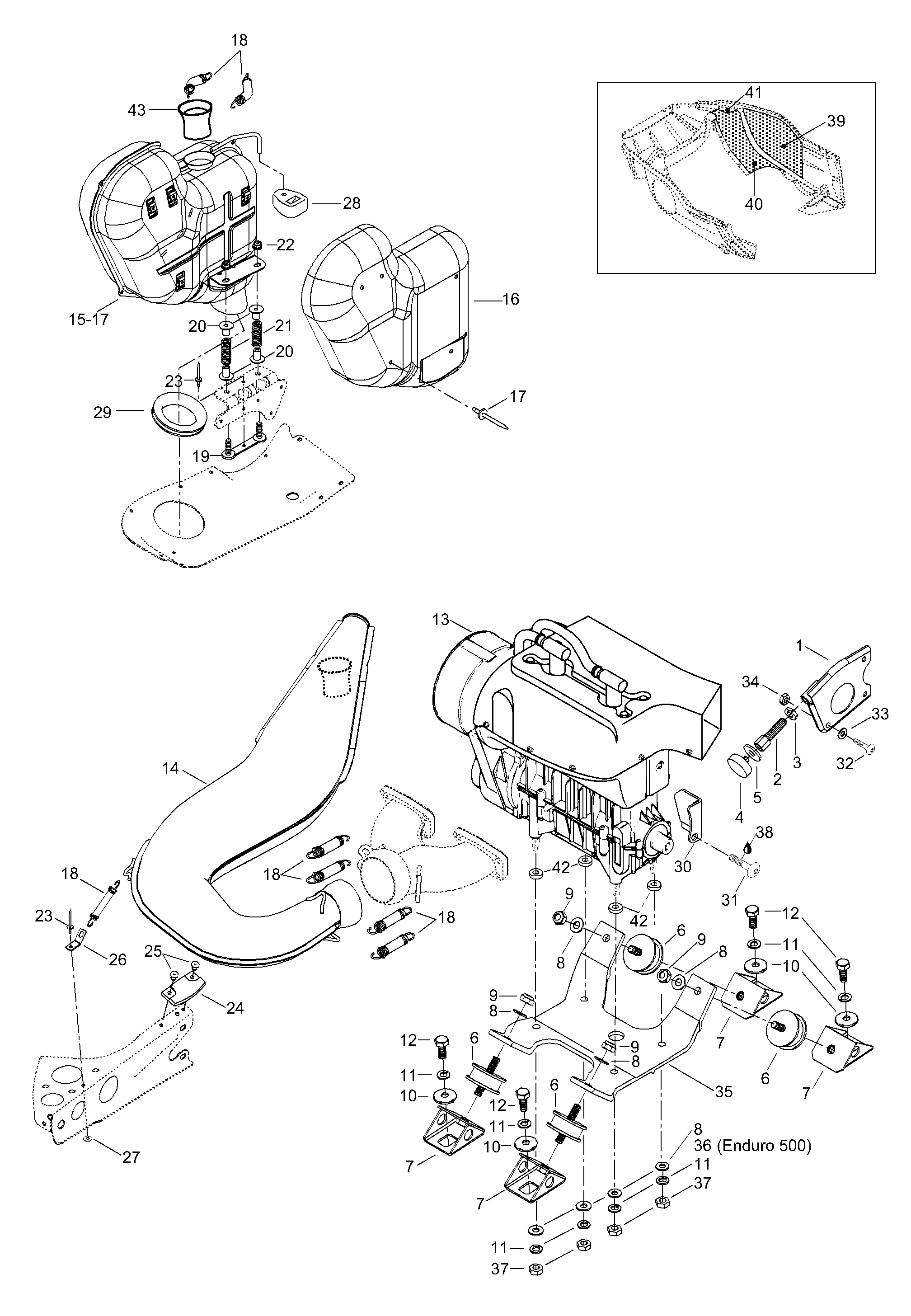 Engine Mount Plate/Muffler
