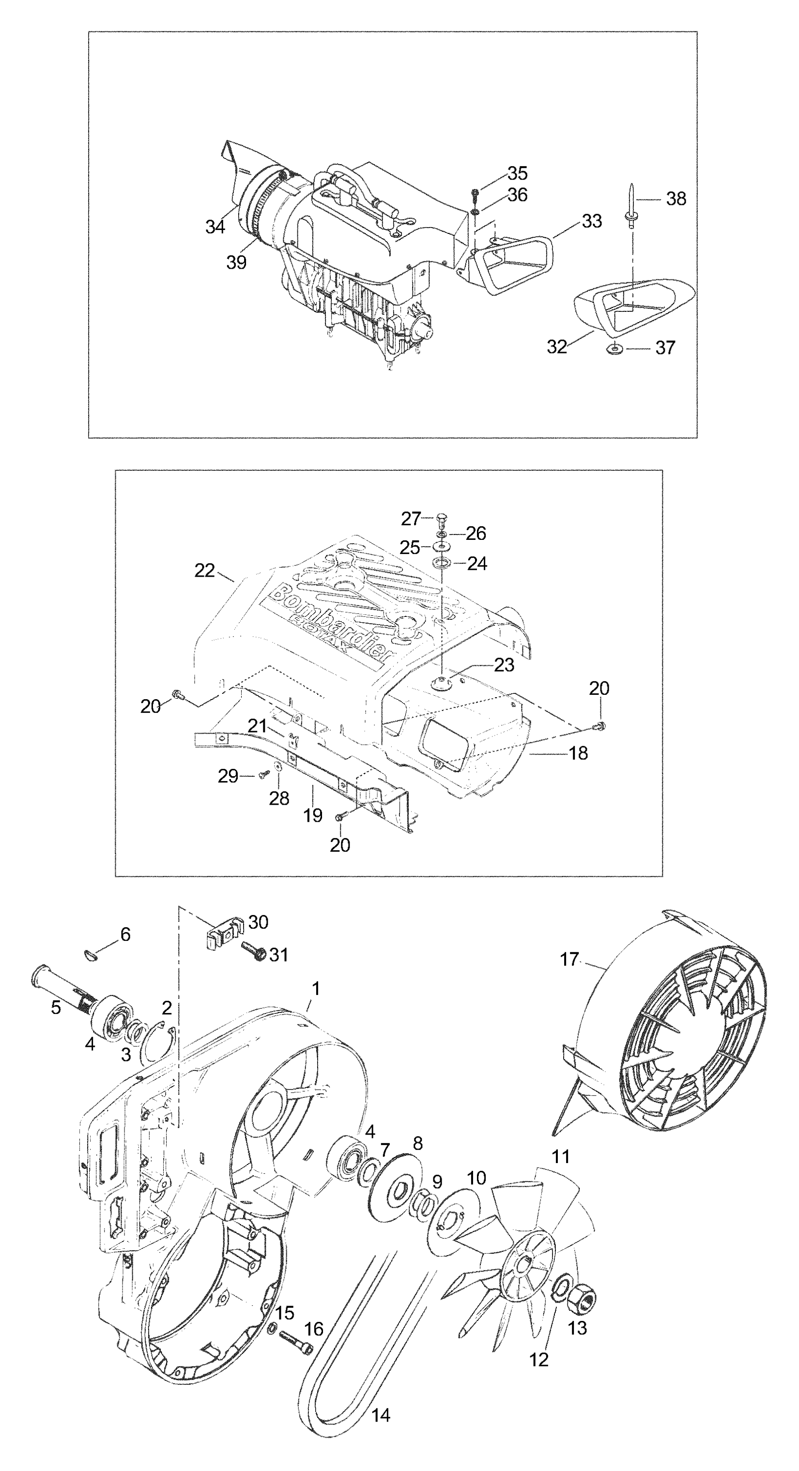 Схема узла: Fan Housing