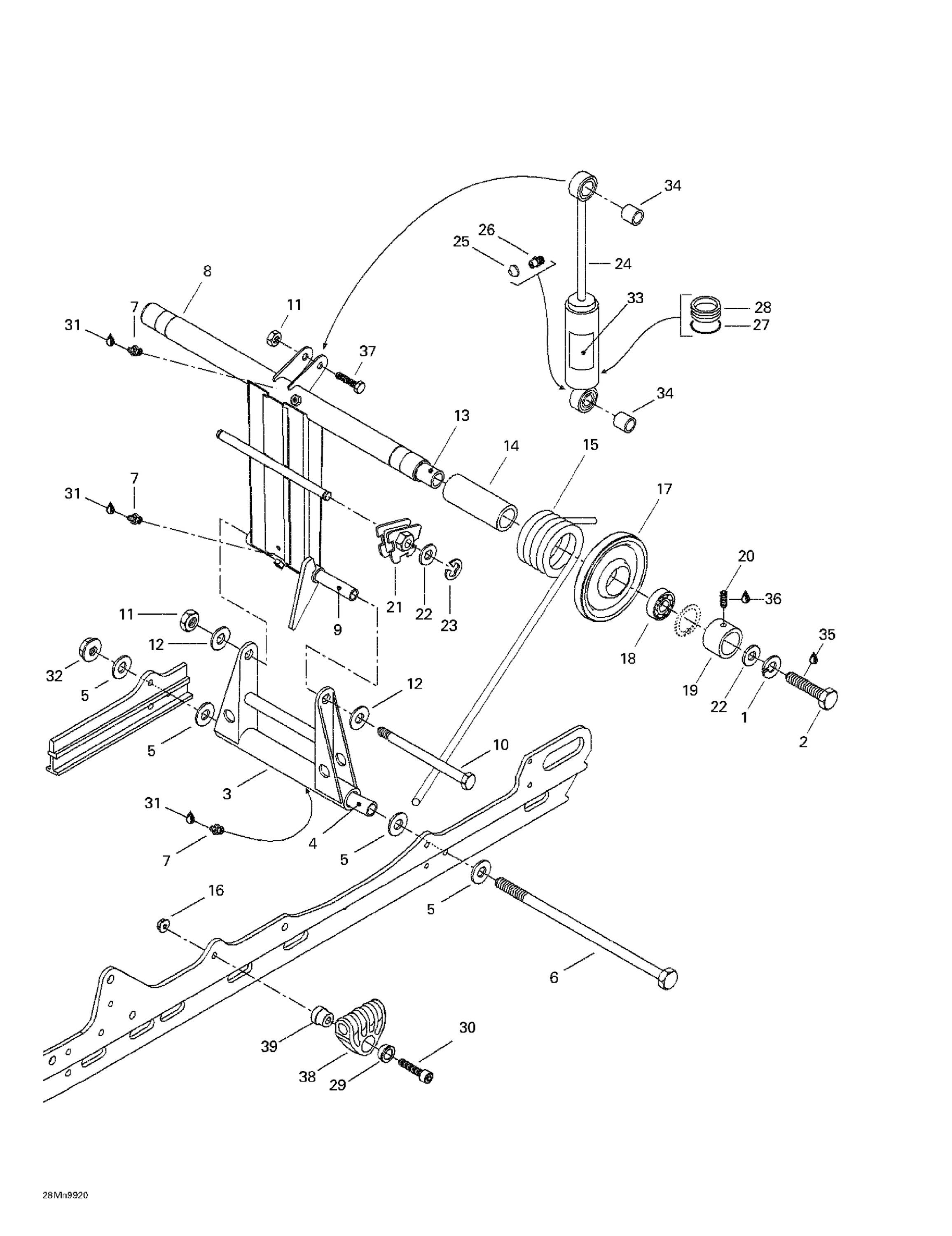 Схема узла: Rear Arm, Rear Suspension