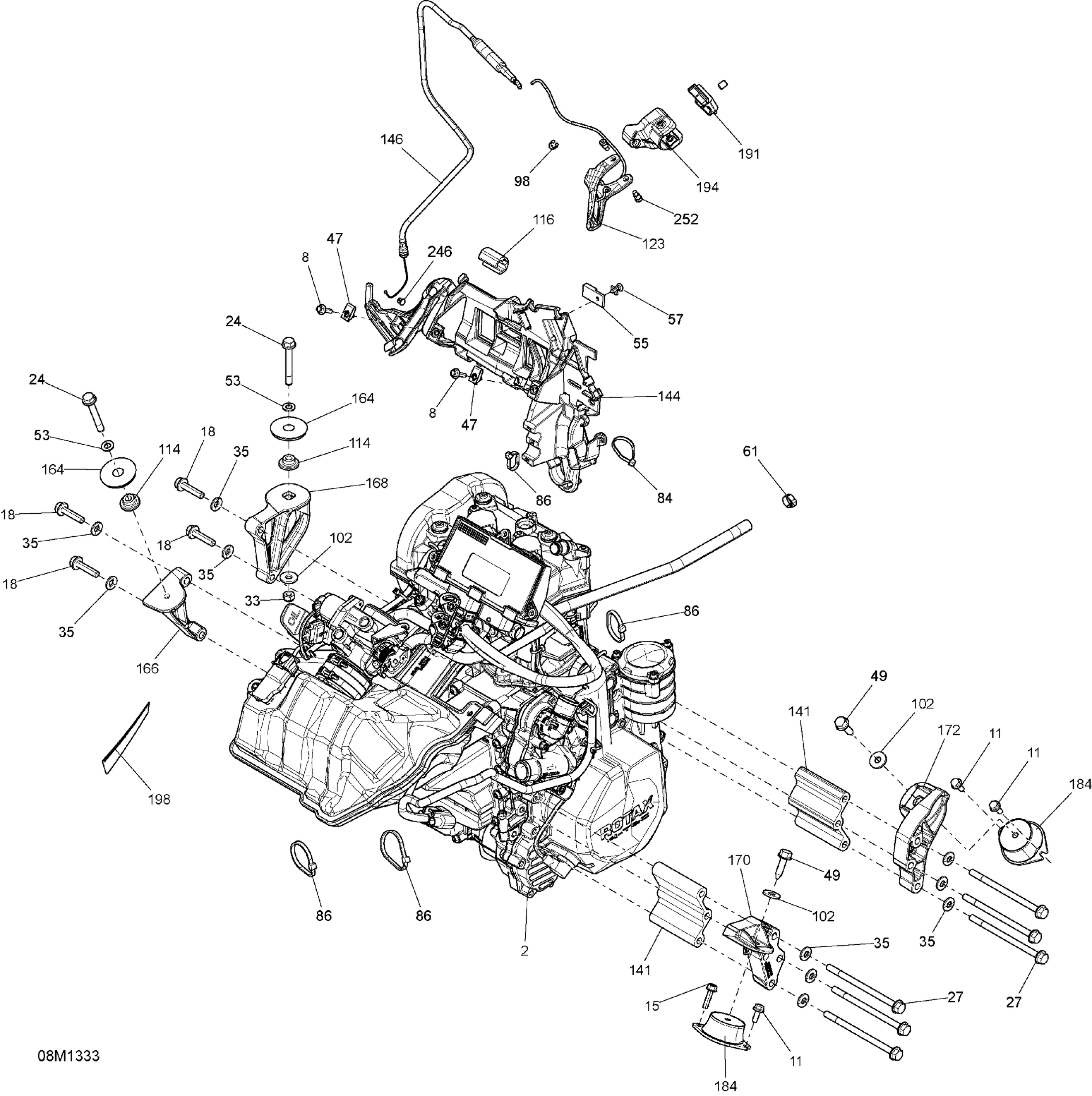 Схема узла: Engine And Engine Support
