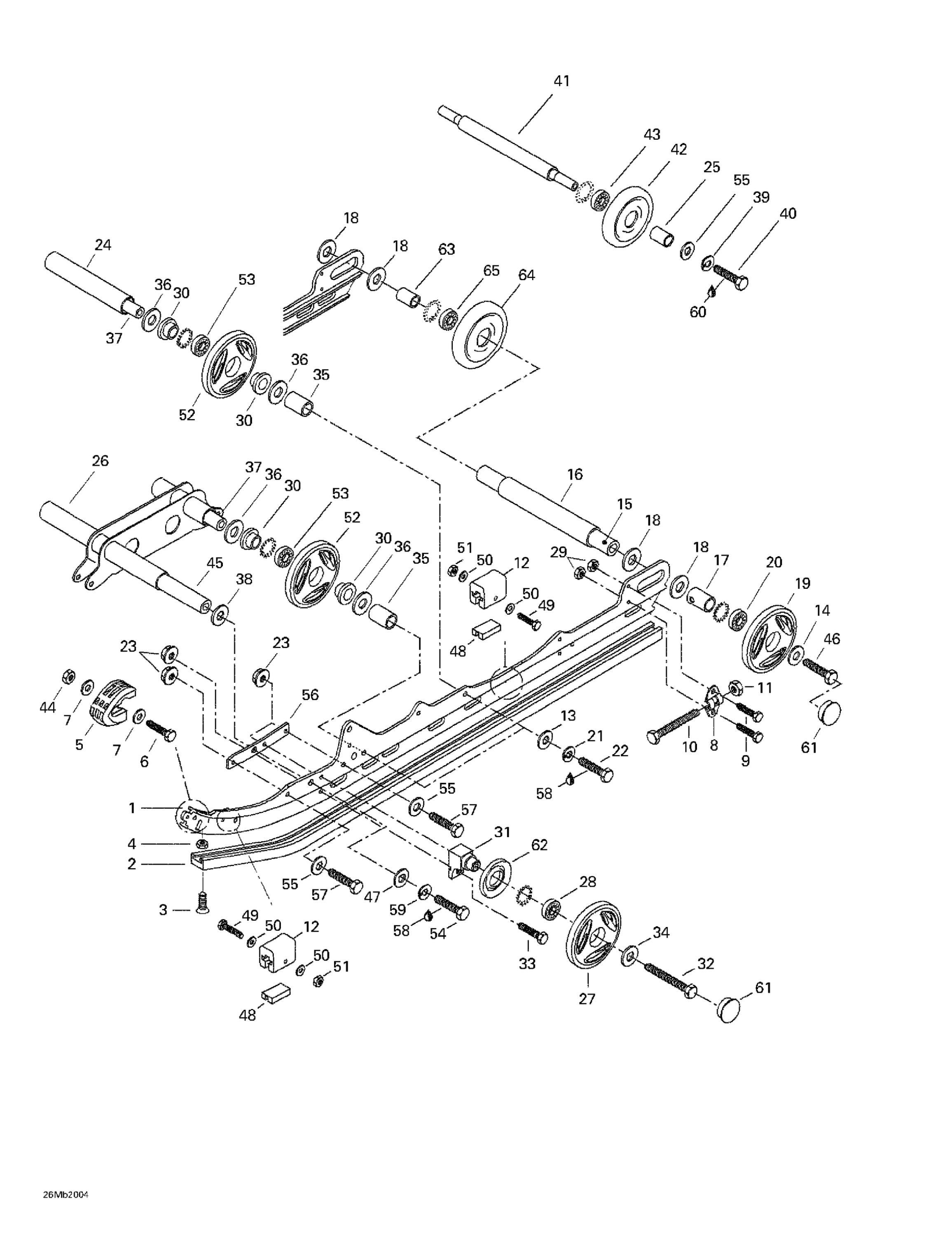 Схема узла: Rear Suspension