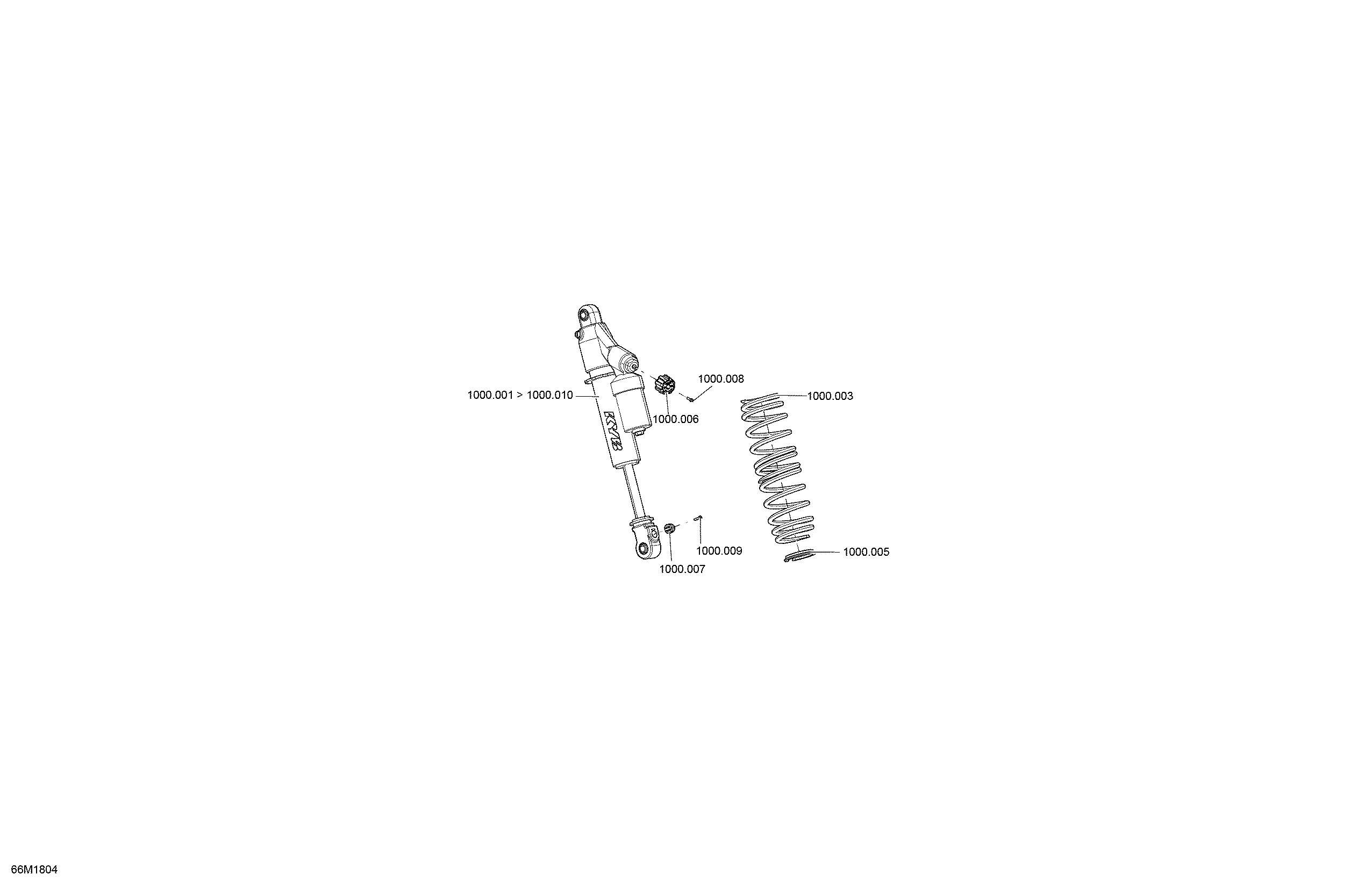 Front Shocks MXZ - 600HO E-TEC - Package X
