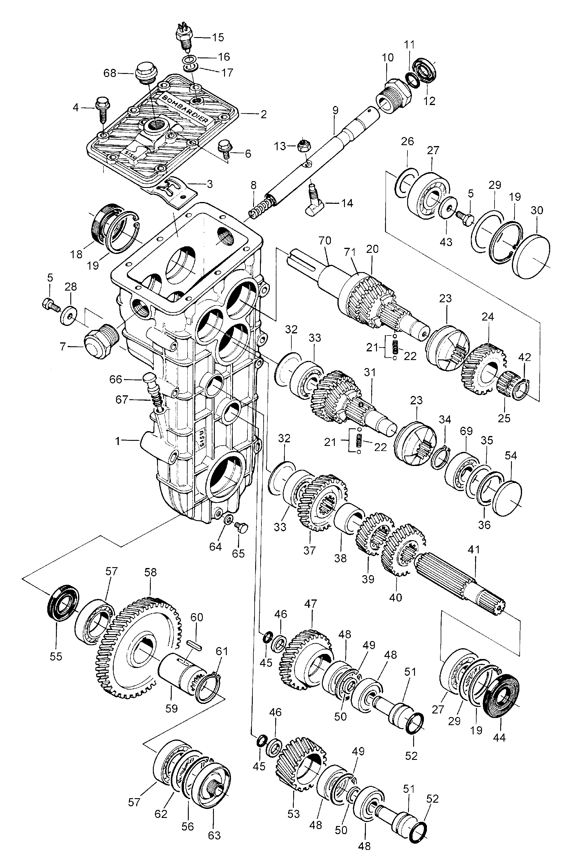 Схема узла: Gearbox
