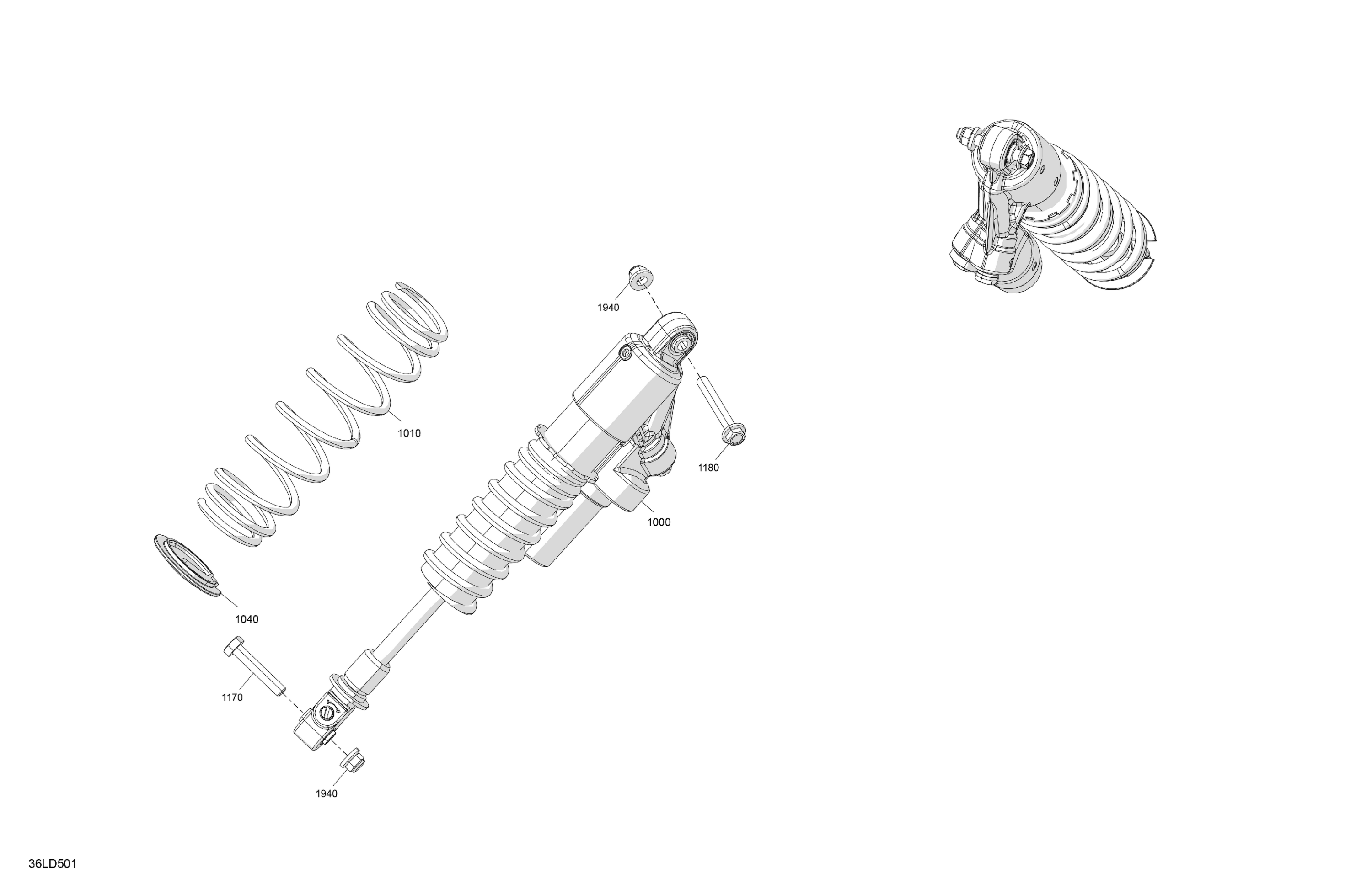 Схема узла: Suspension - Front Shocks