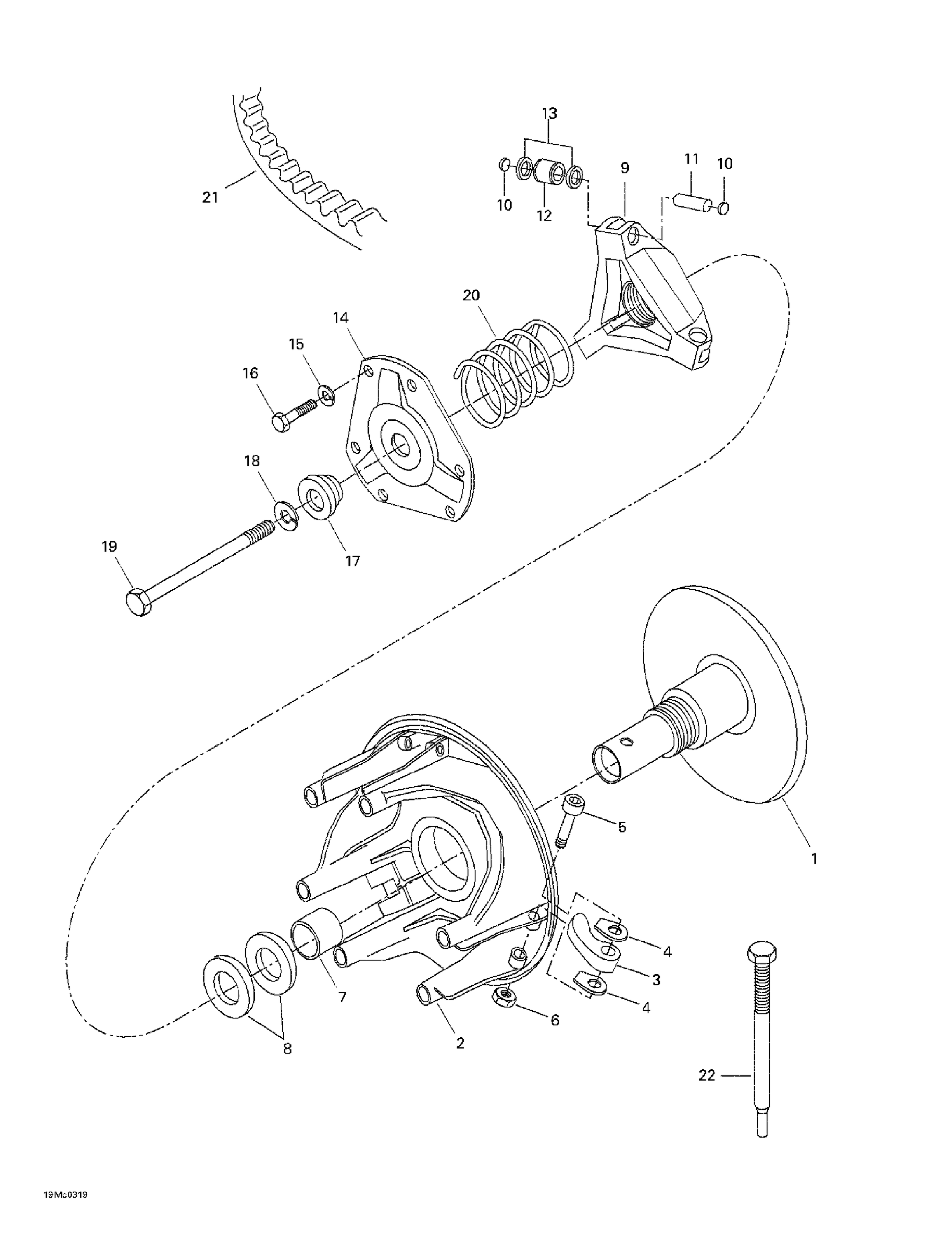 Схема узла: Drive Pulley