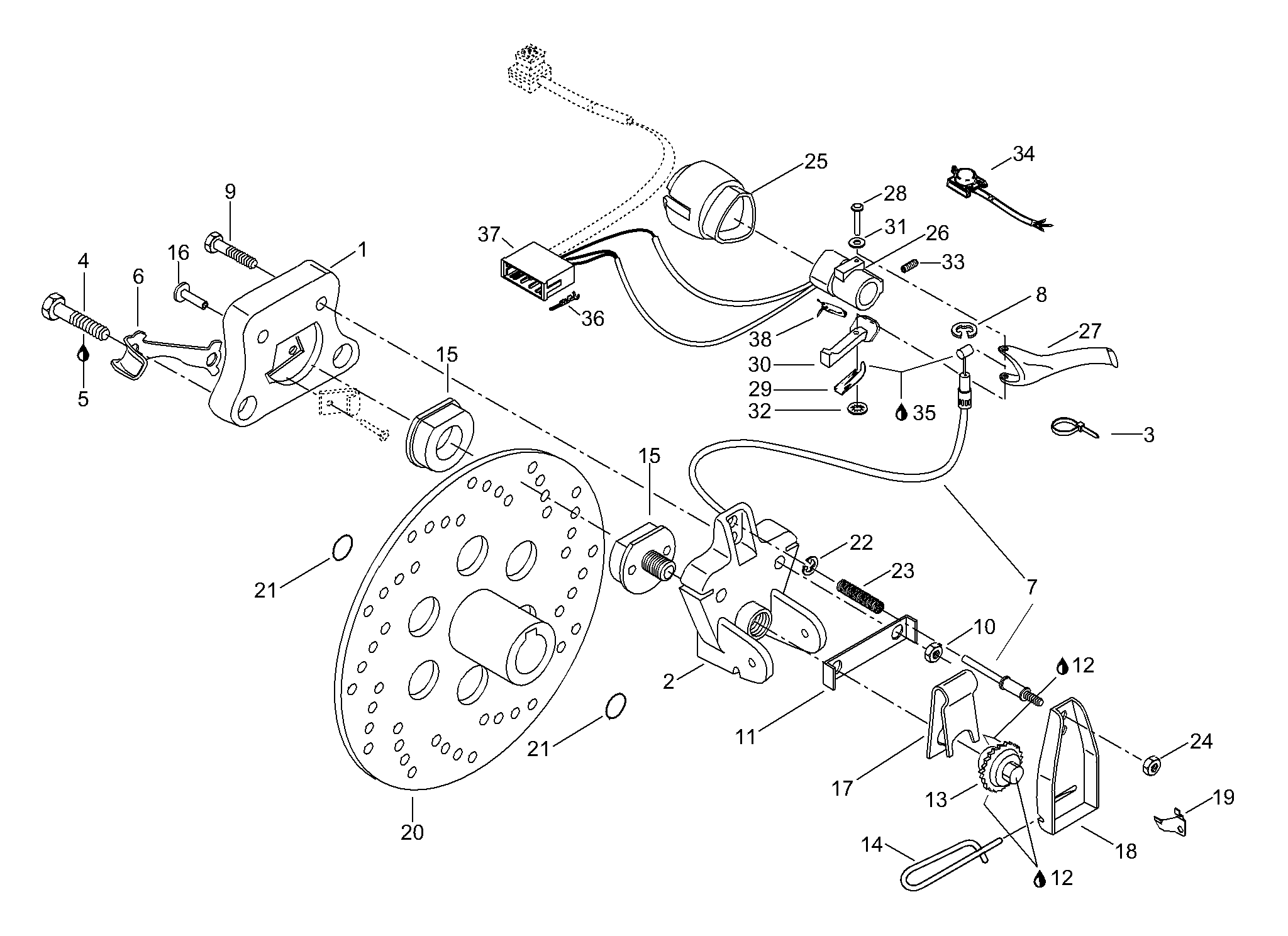 Схема узла: Brake Assy