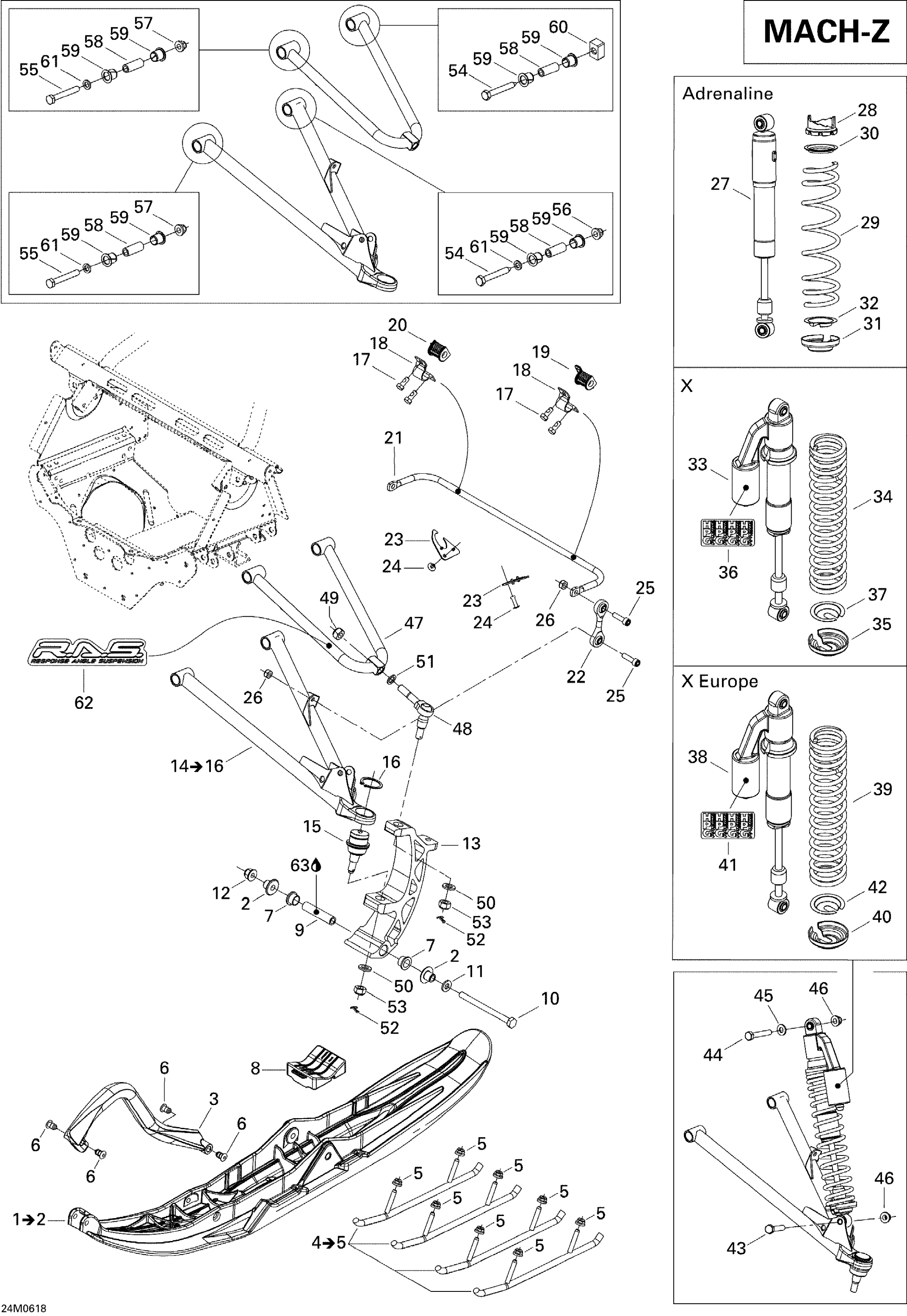 Front Suspension And Ski