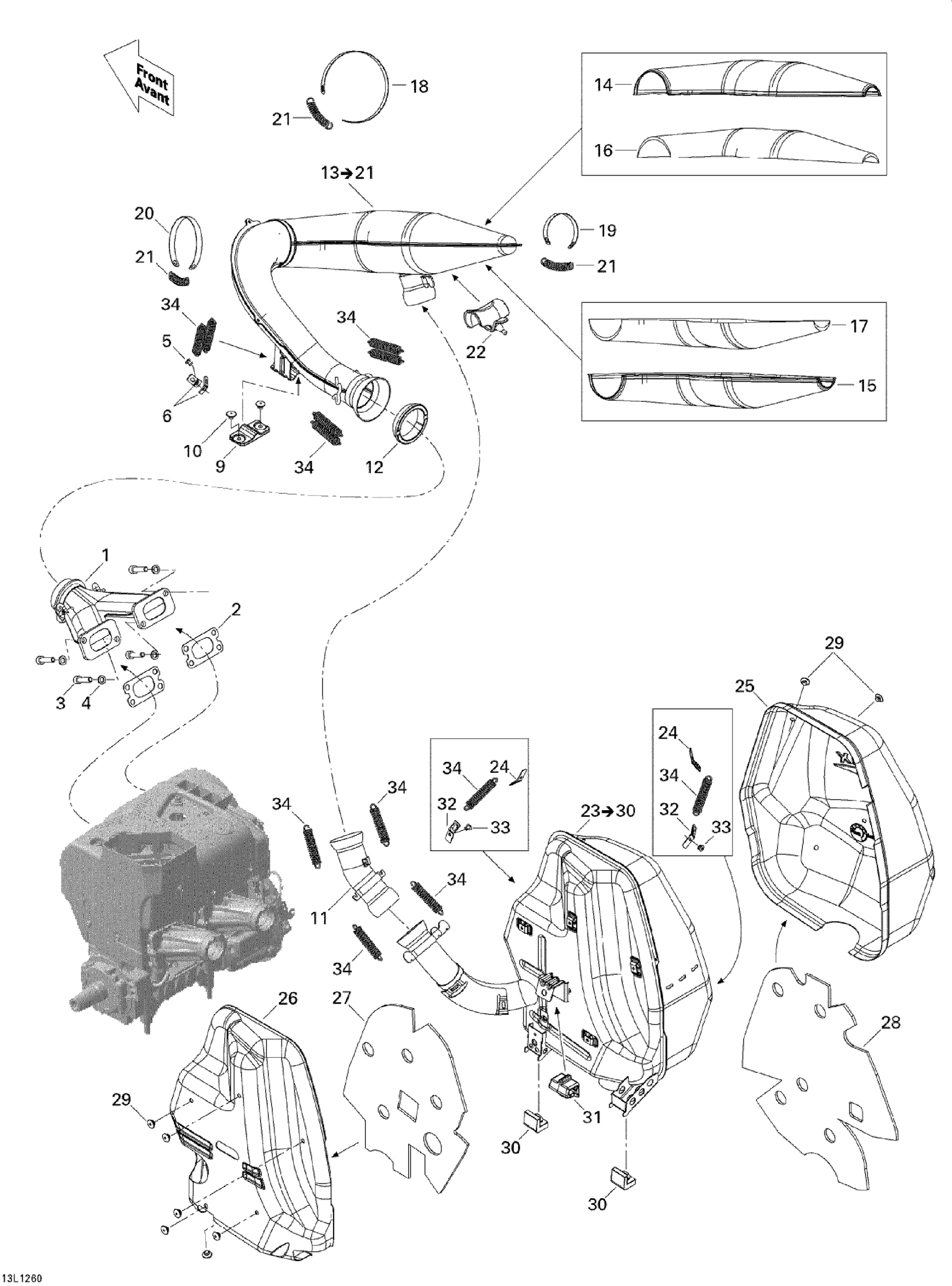 Схема узла: Exhaust System