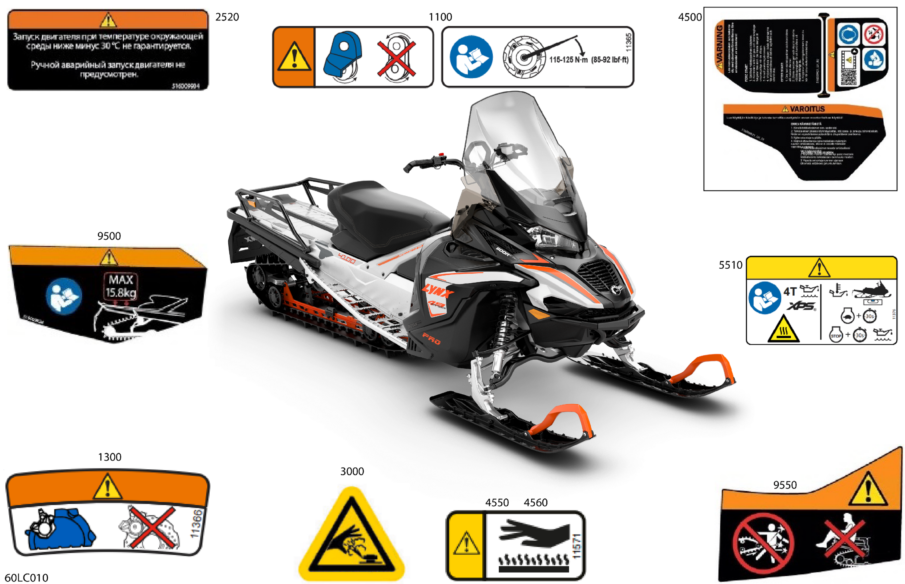 Схема узла: Body - Warning Decals