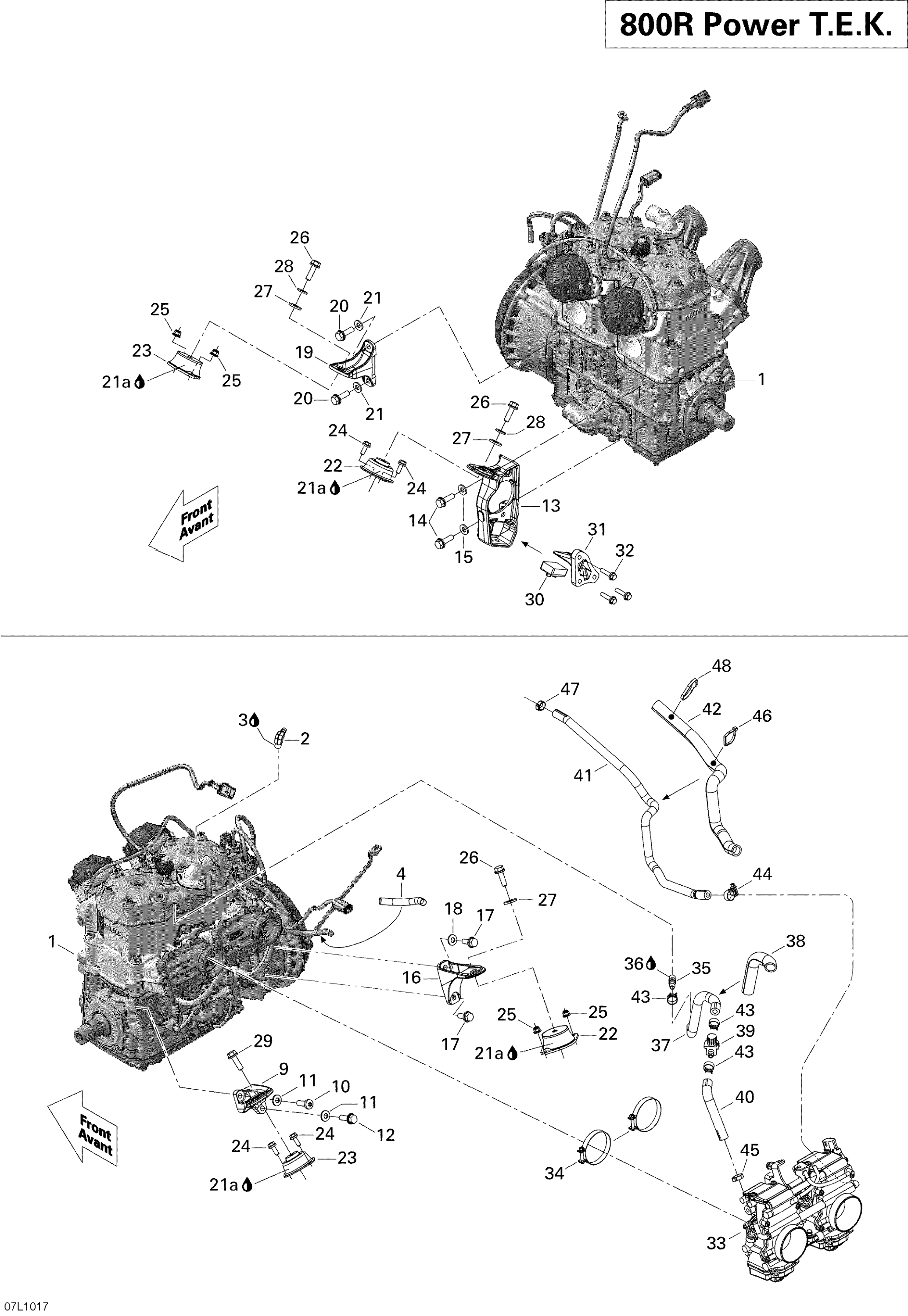 Схема узла: Engine And Engine Support