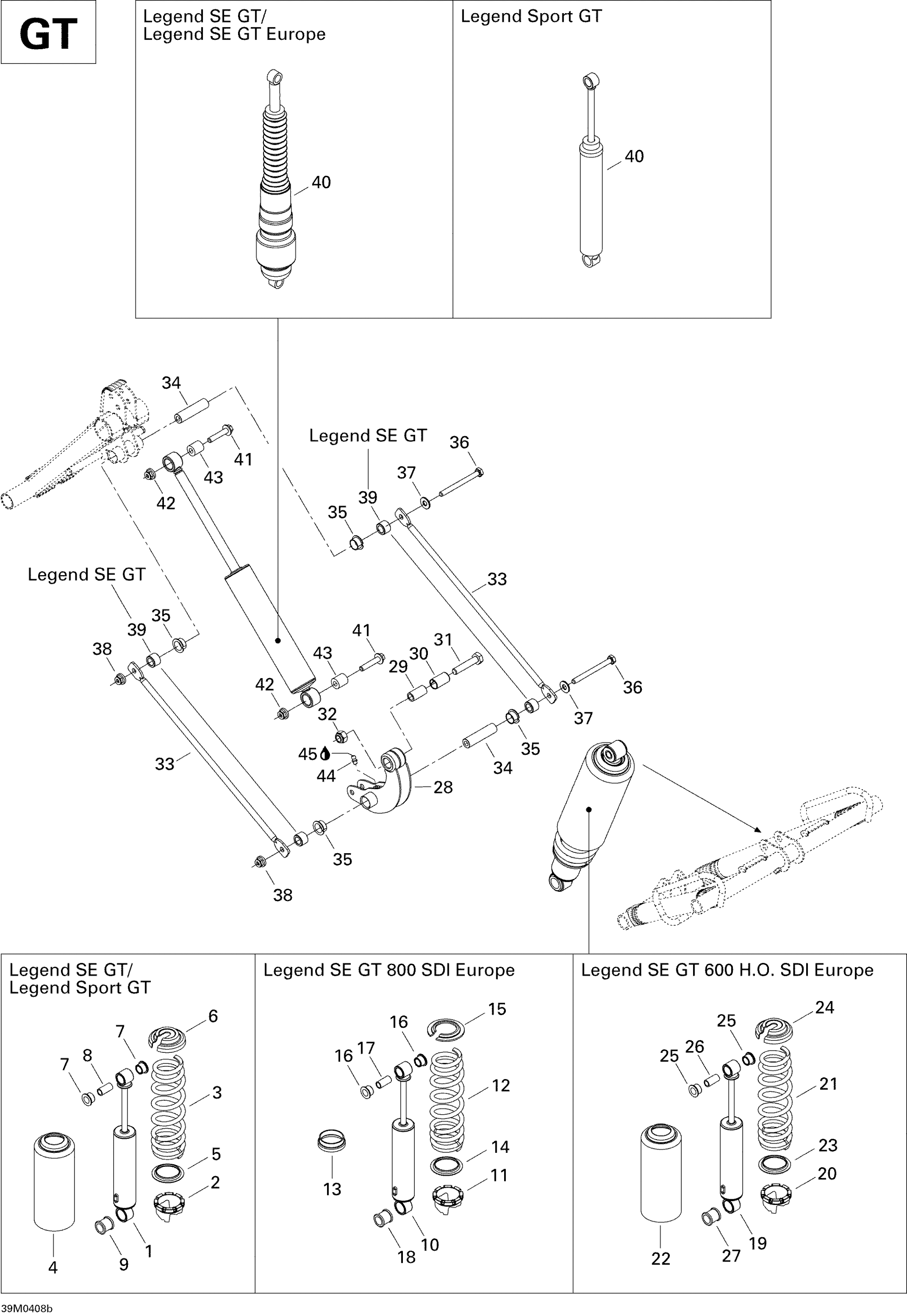 Схема узла: Rear Shocks GT