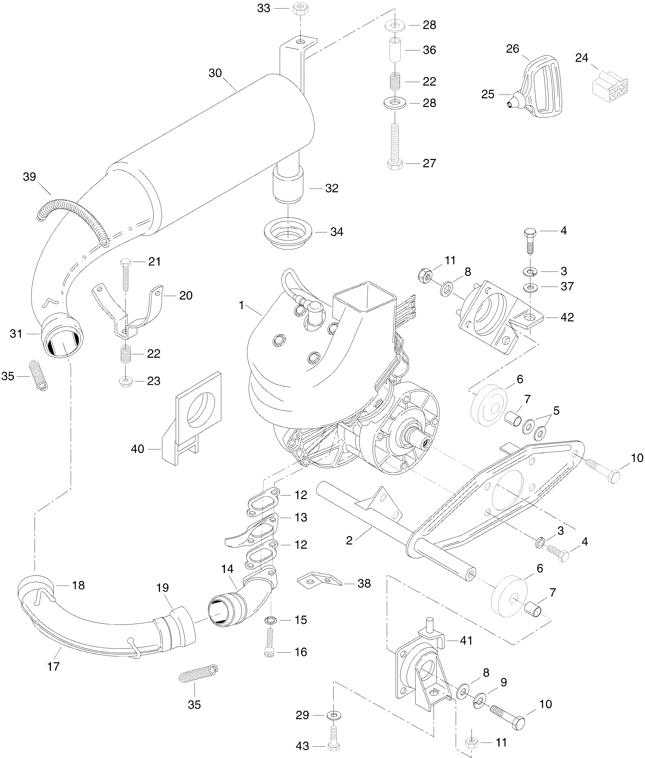Схема узла: Engine And Engine Support