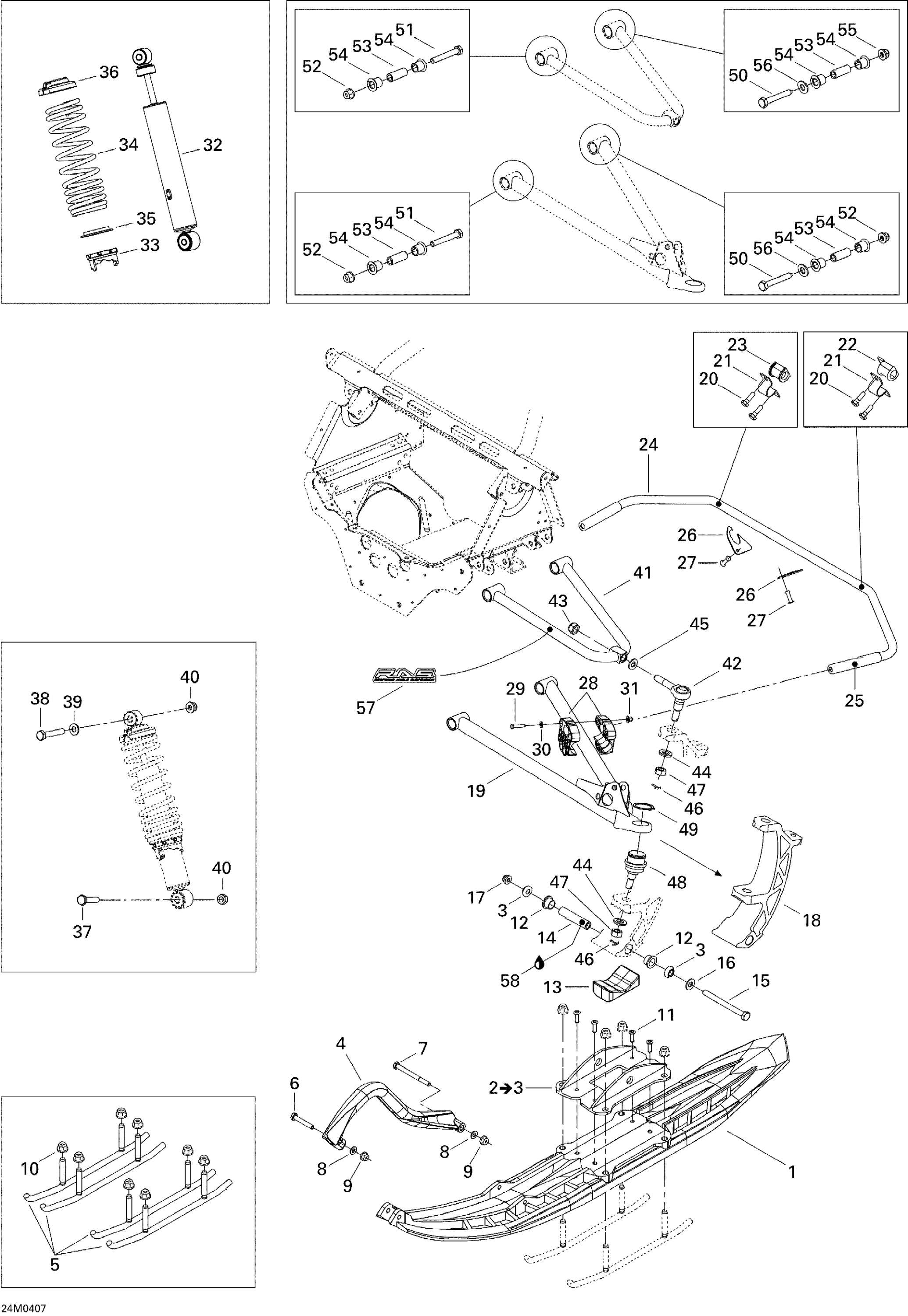 Схема узла: Front Suspension