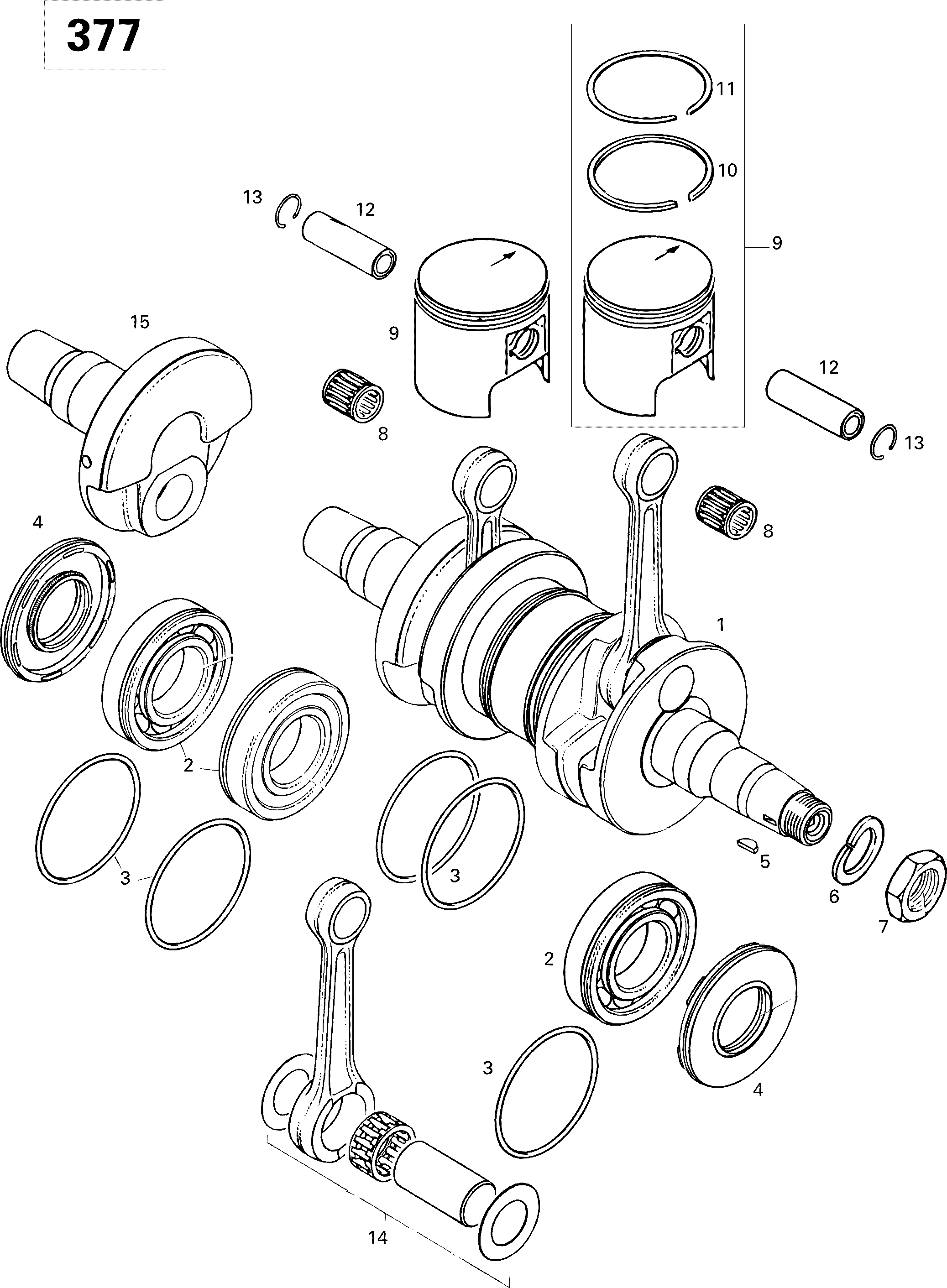 Crankshaft And Pistons 377