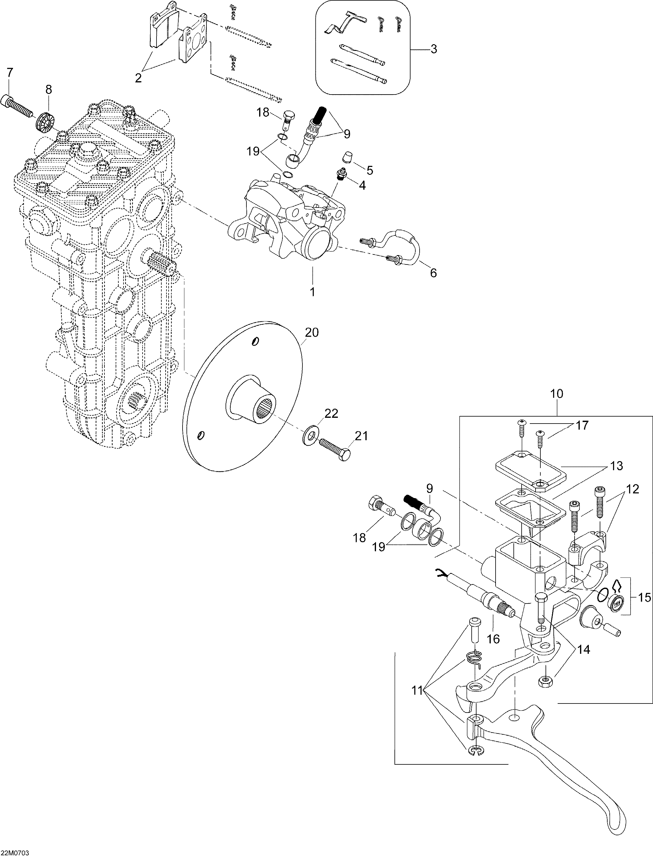 Схема узла: Hydraulic Brakes