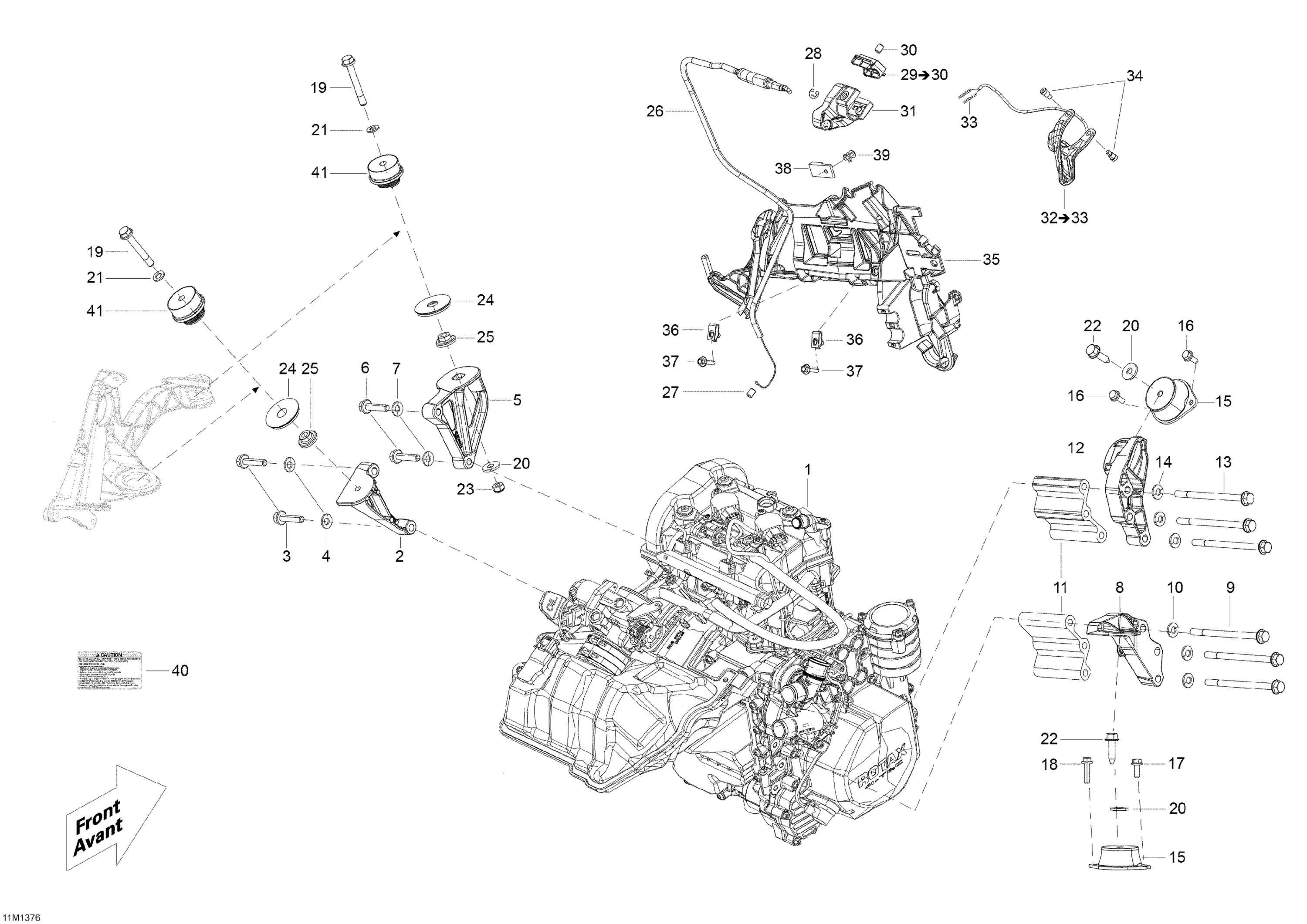 Engine And Engine Support
