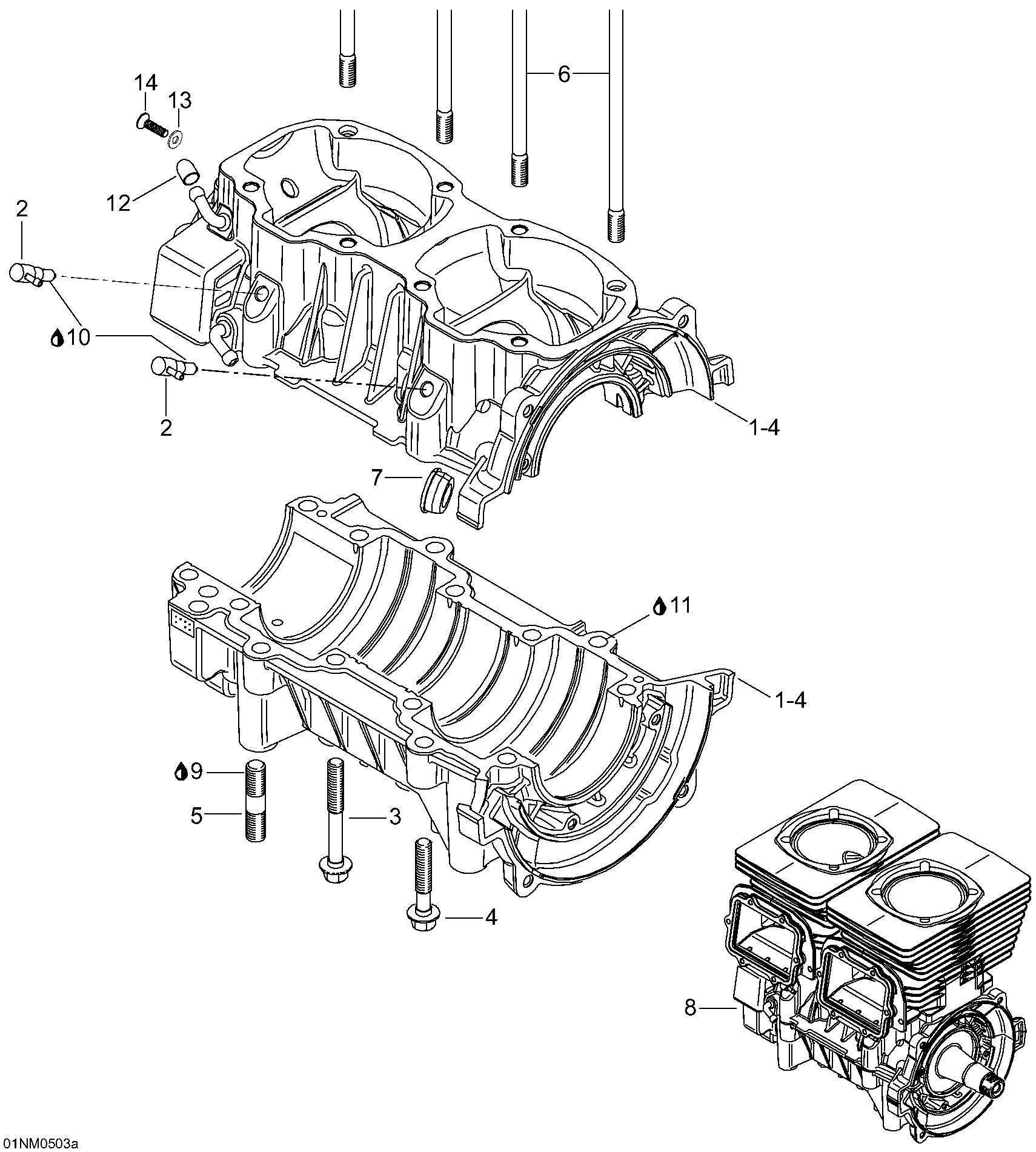 Crankcase, 552
