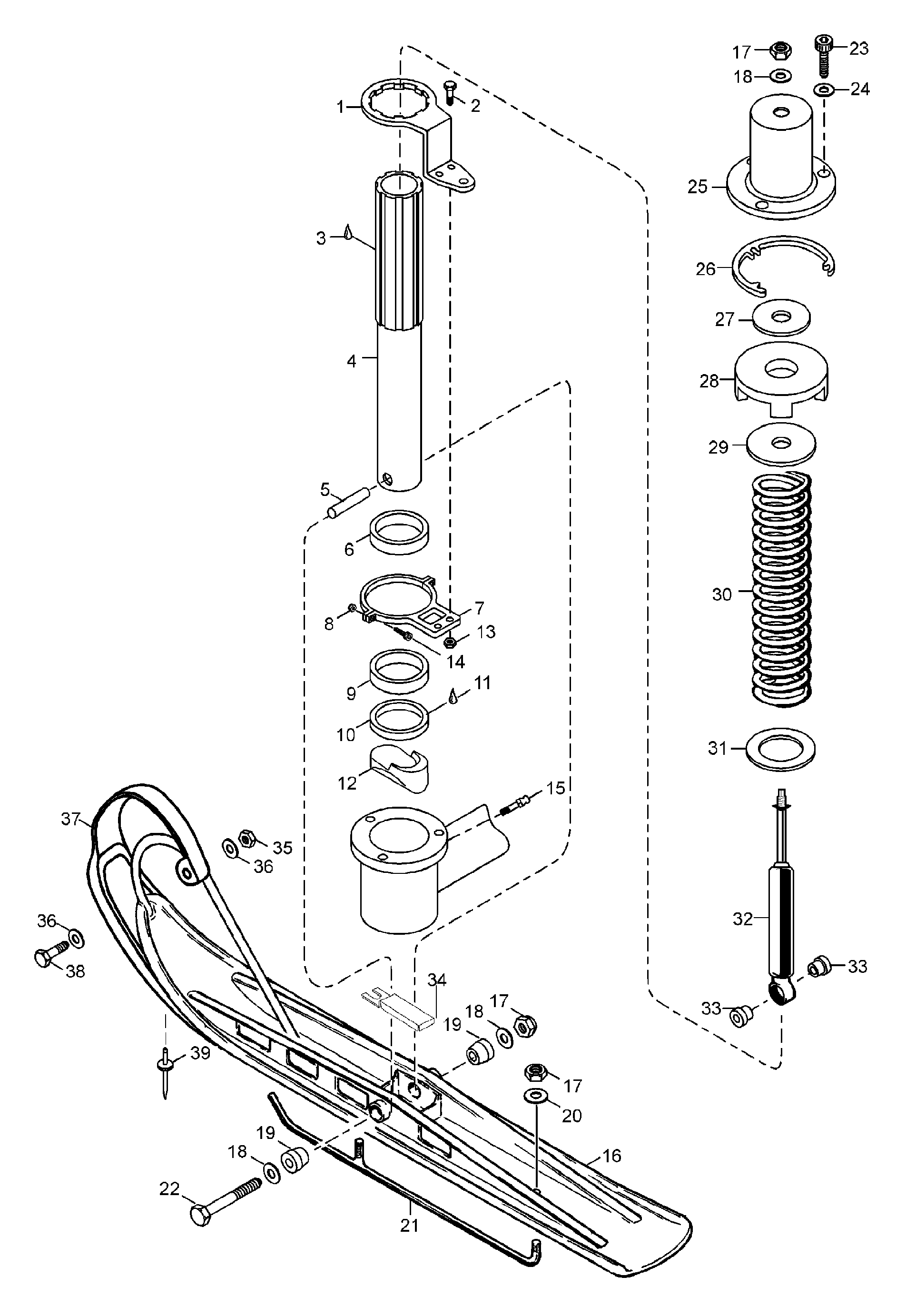 Схема узла: Front Suspension