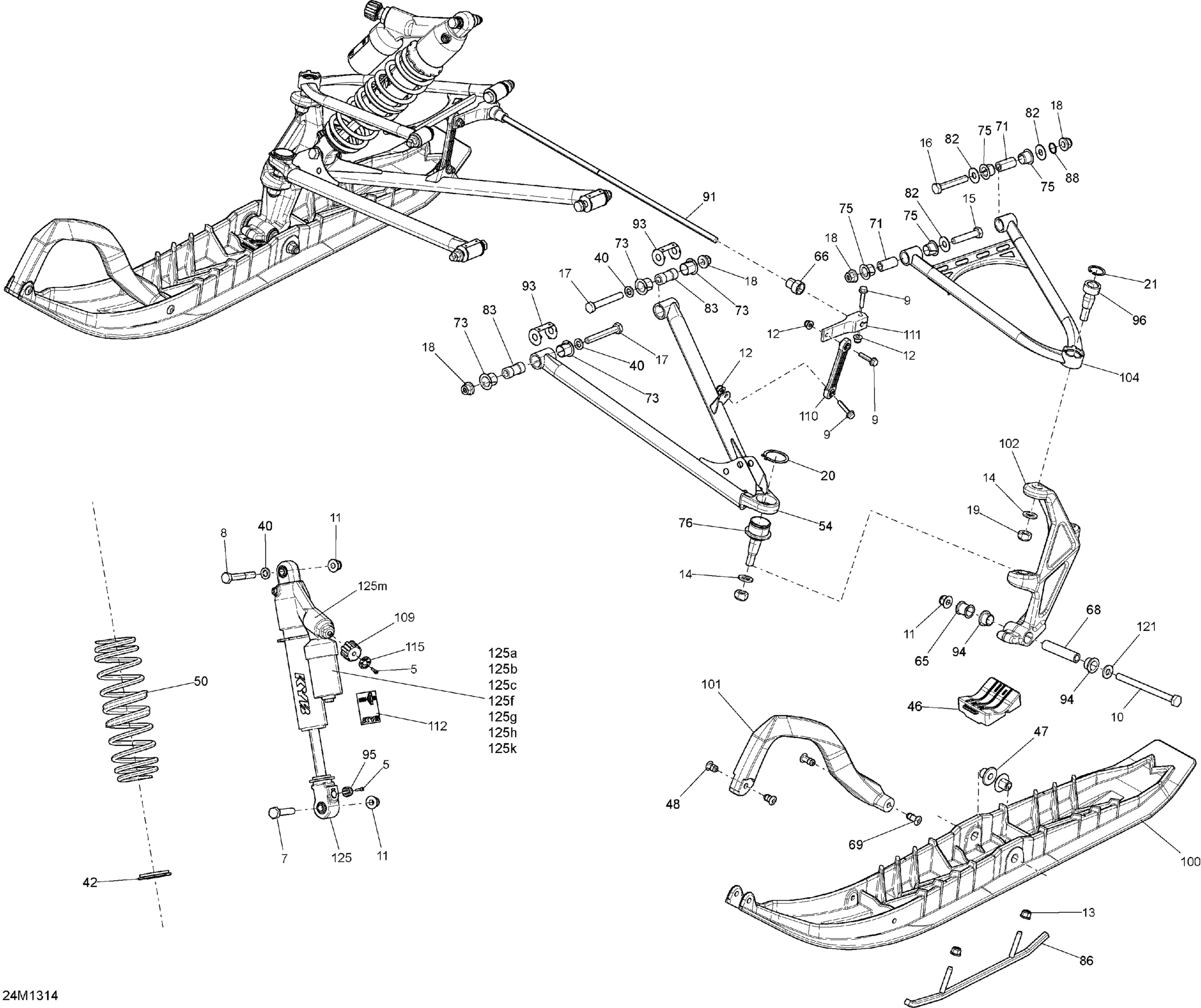 Front Suspension And Ski
