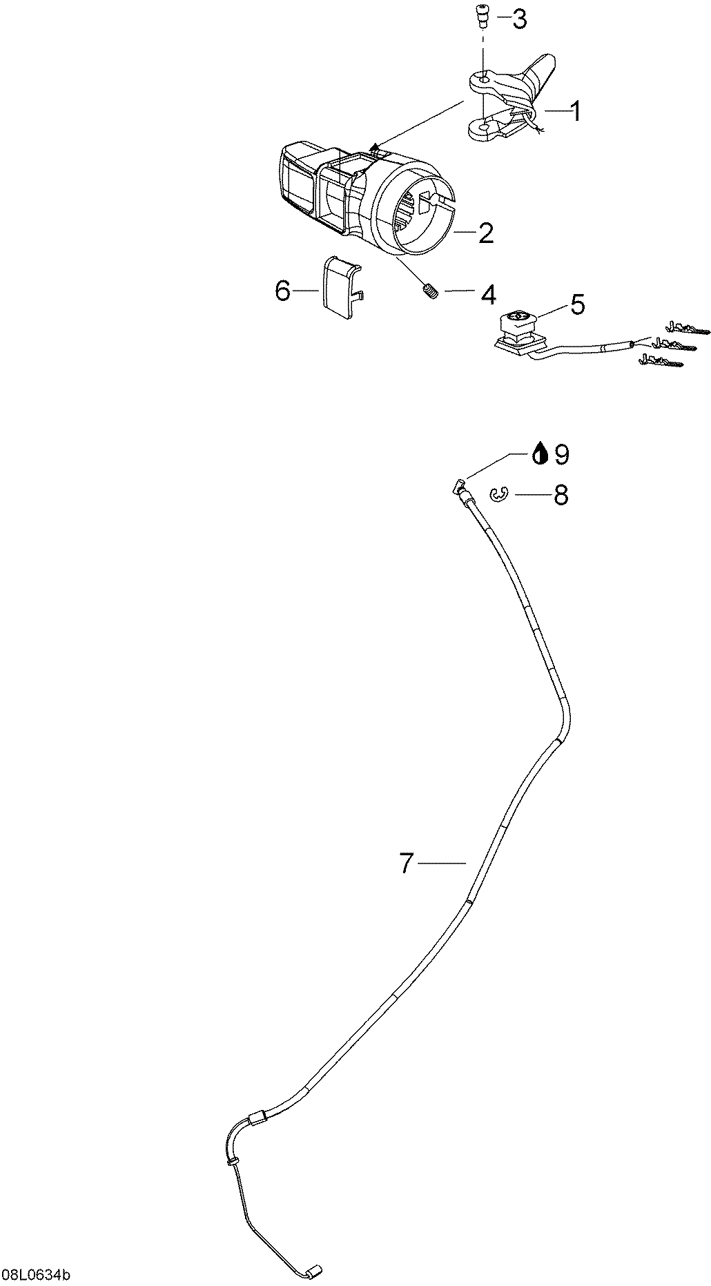 Схема узла: Throttle Handle And Housing