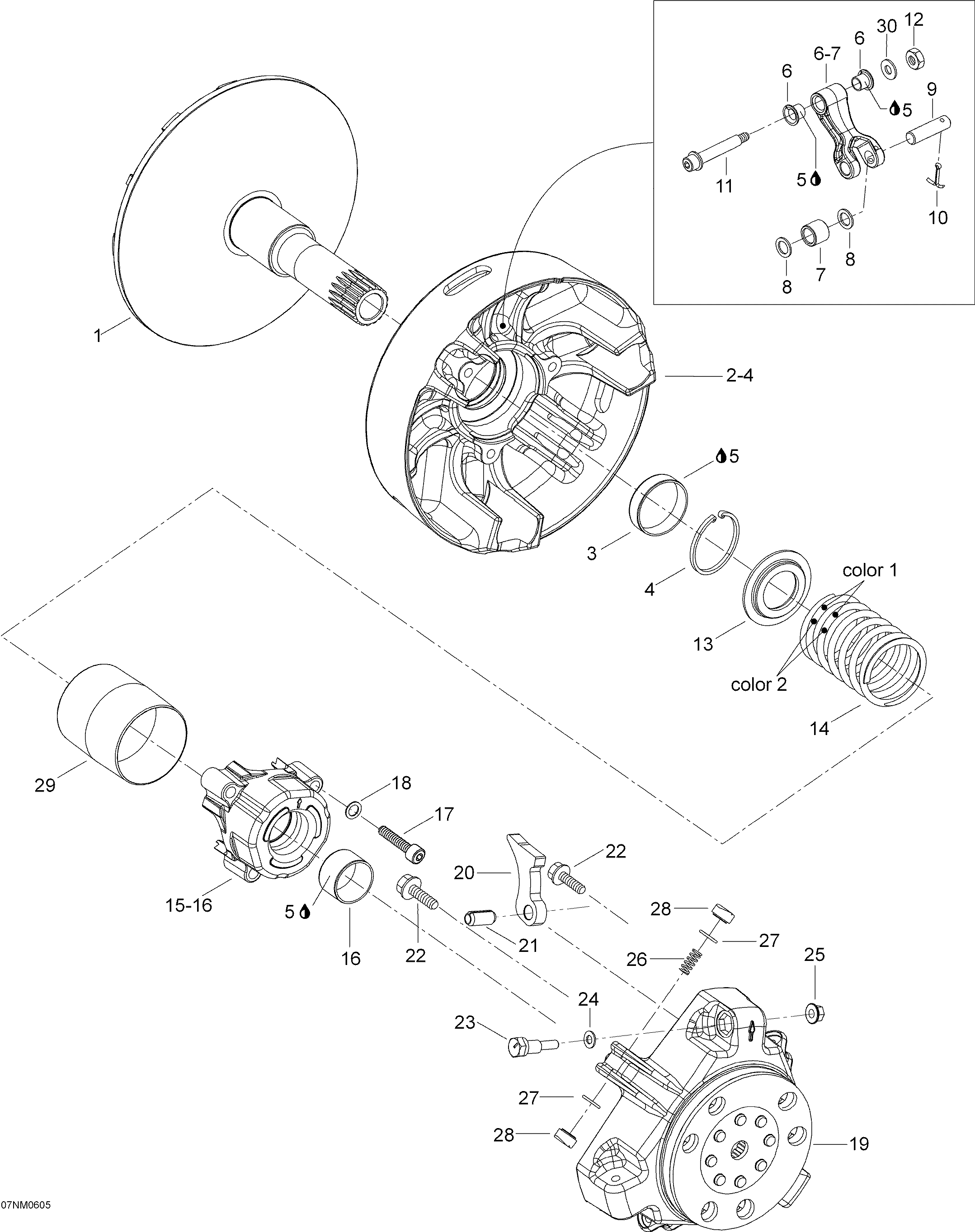 Схема узла: Drive Pulley