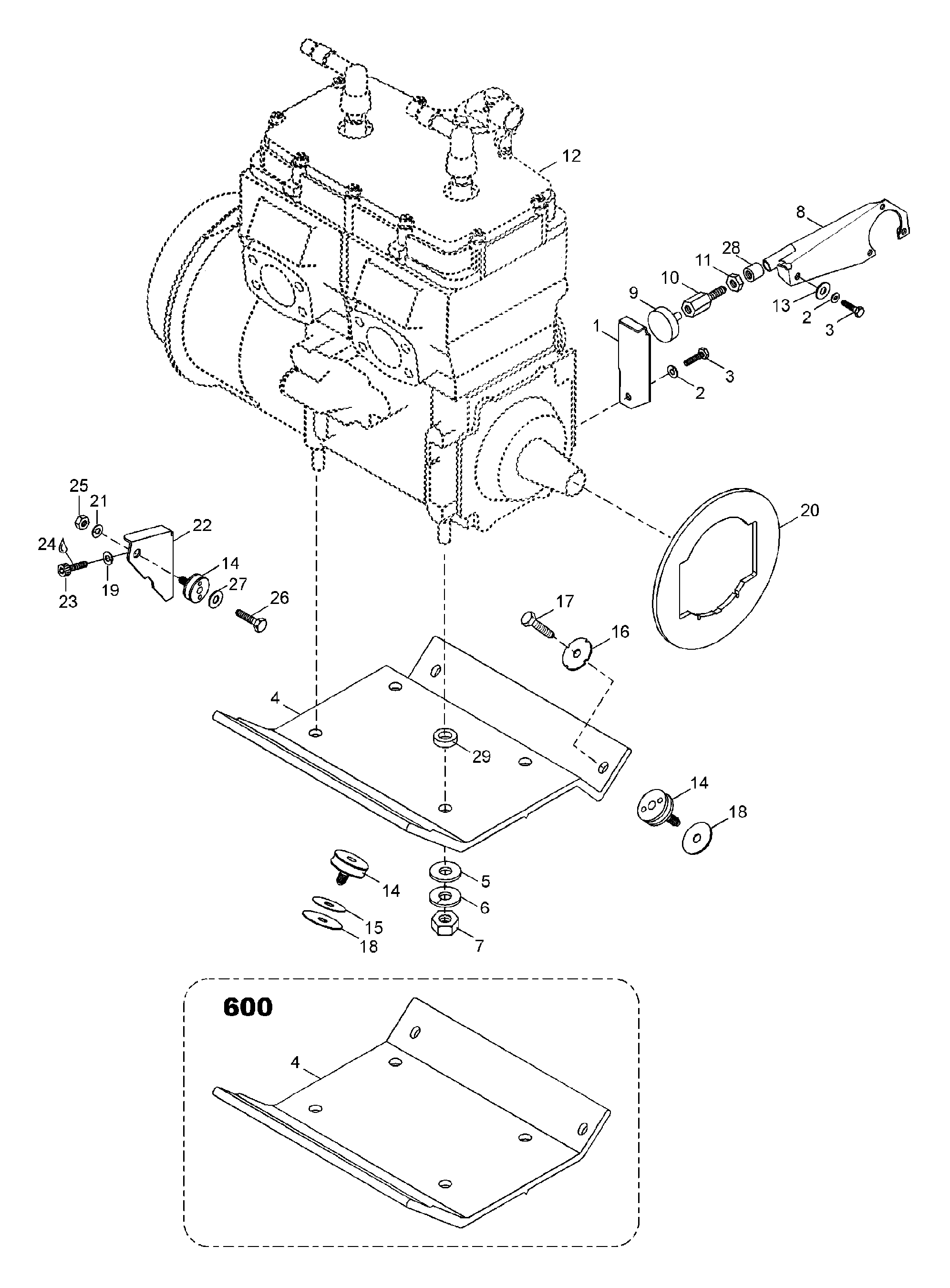 Engine Mount Plate