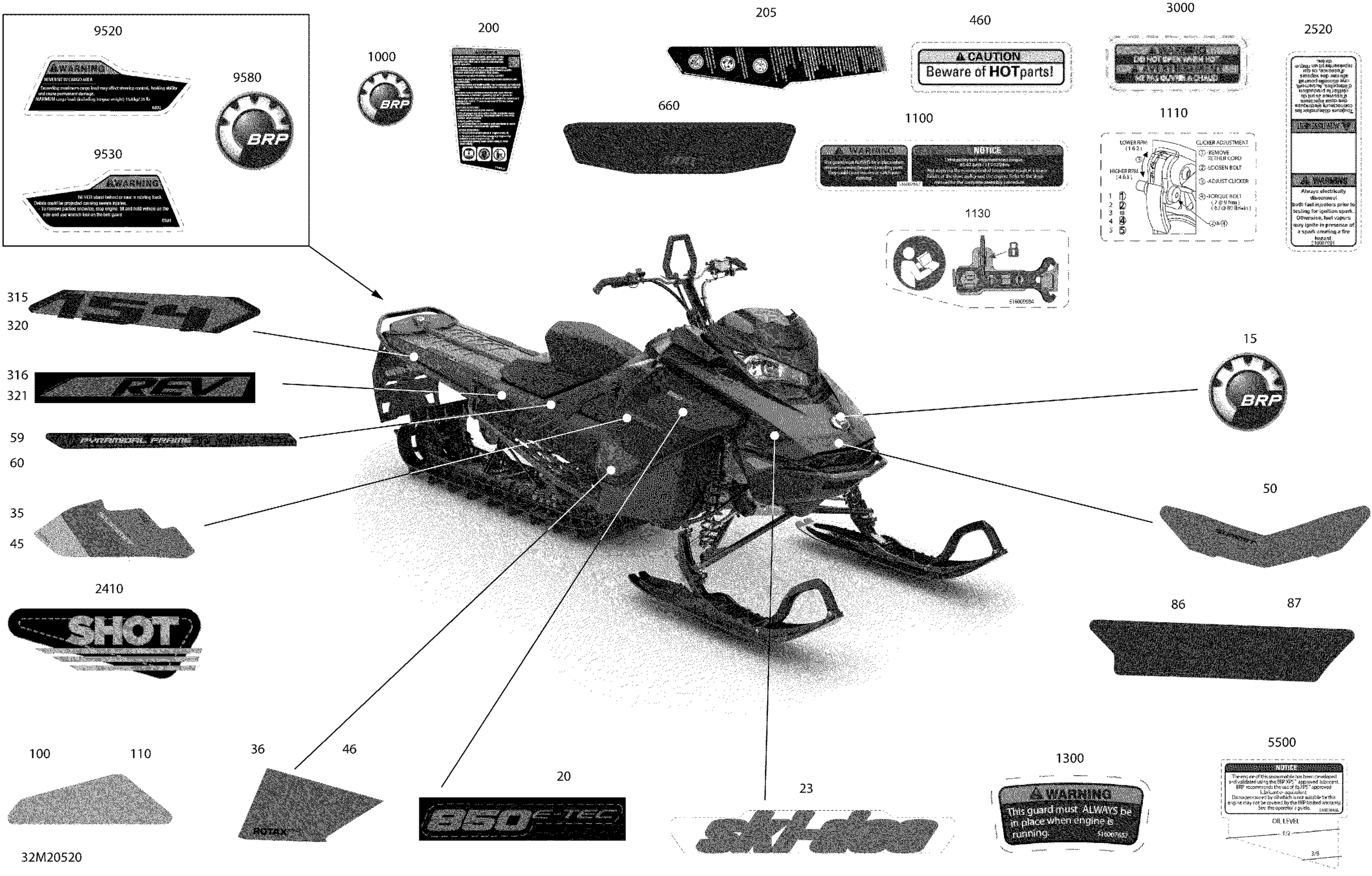 Схема узла: Body - Decals - X - 165