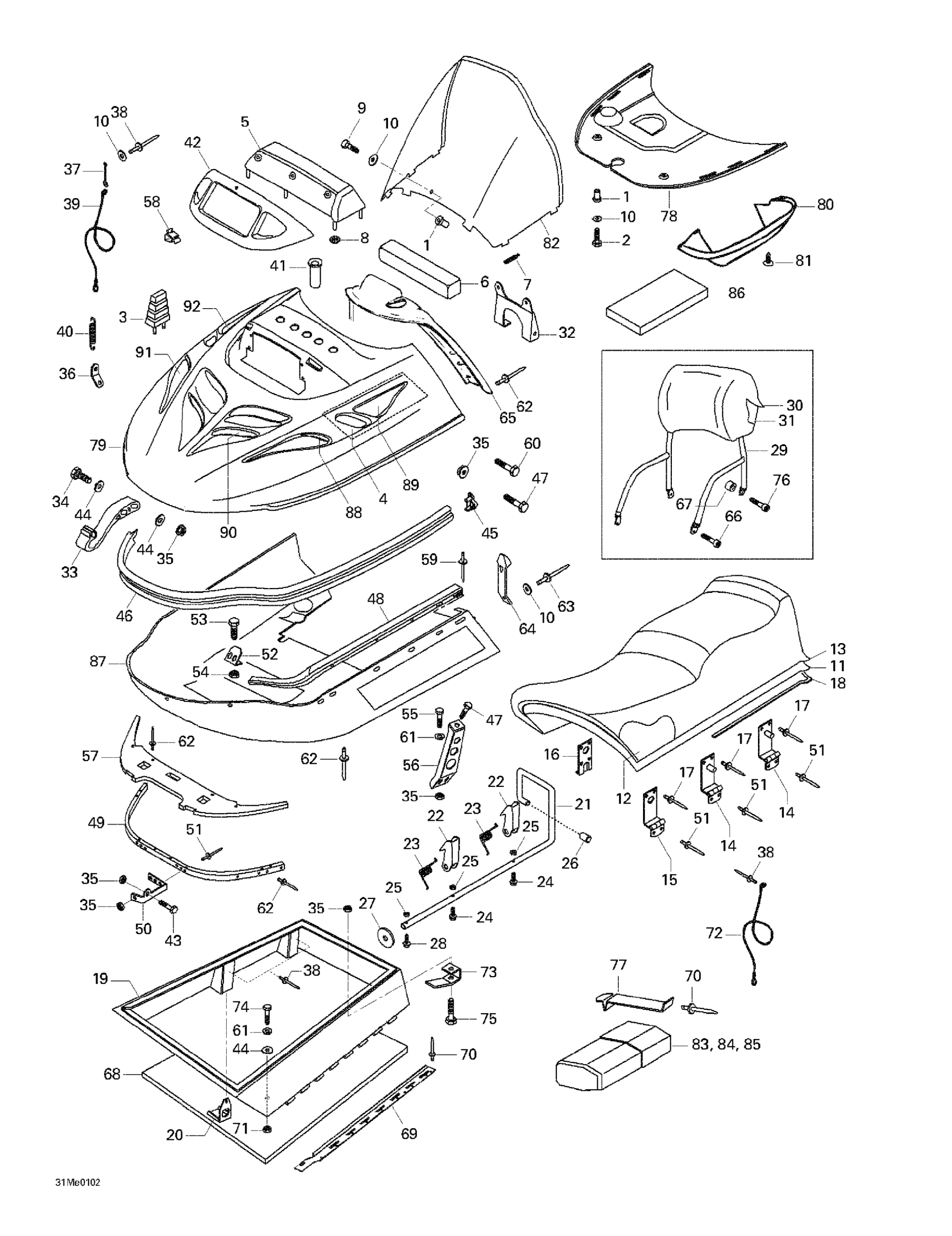 Cab, Console, Seat