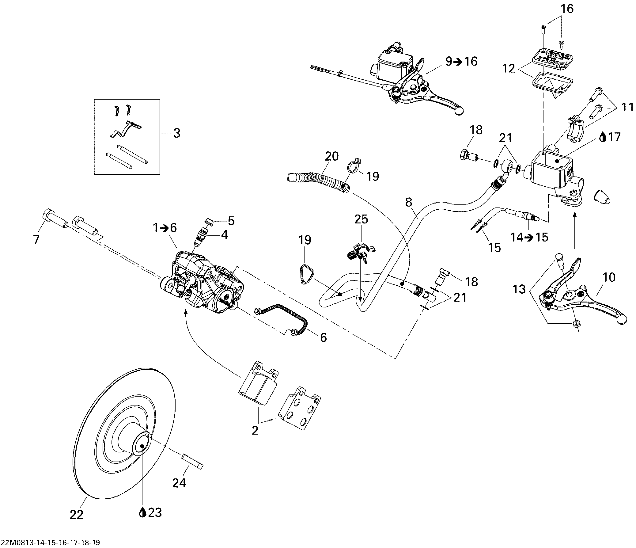 Схема узла: Hydraulic Brakes