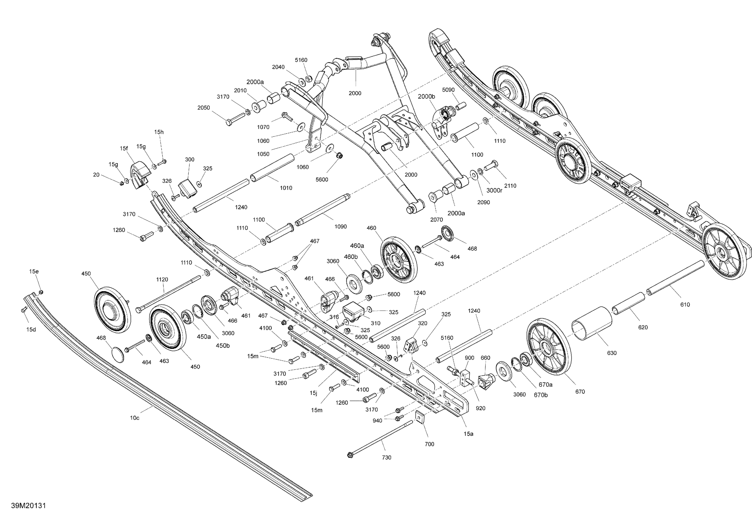 Схема узла: Suspension, Rear - Lower Section