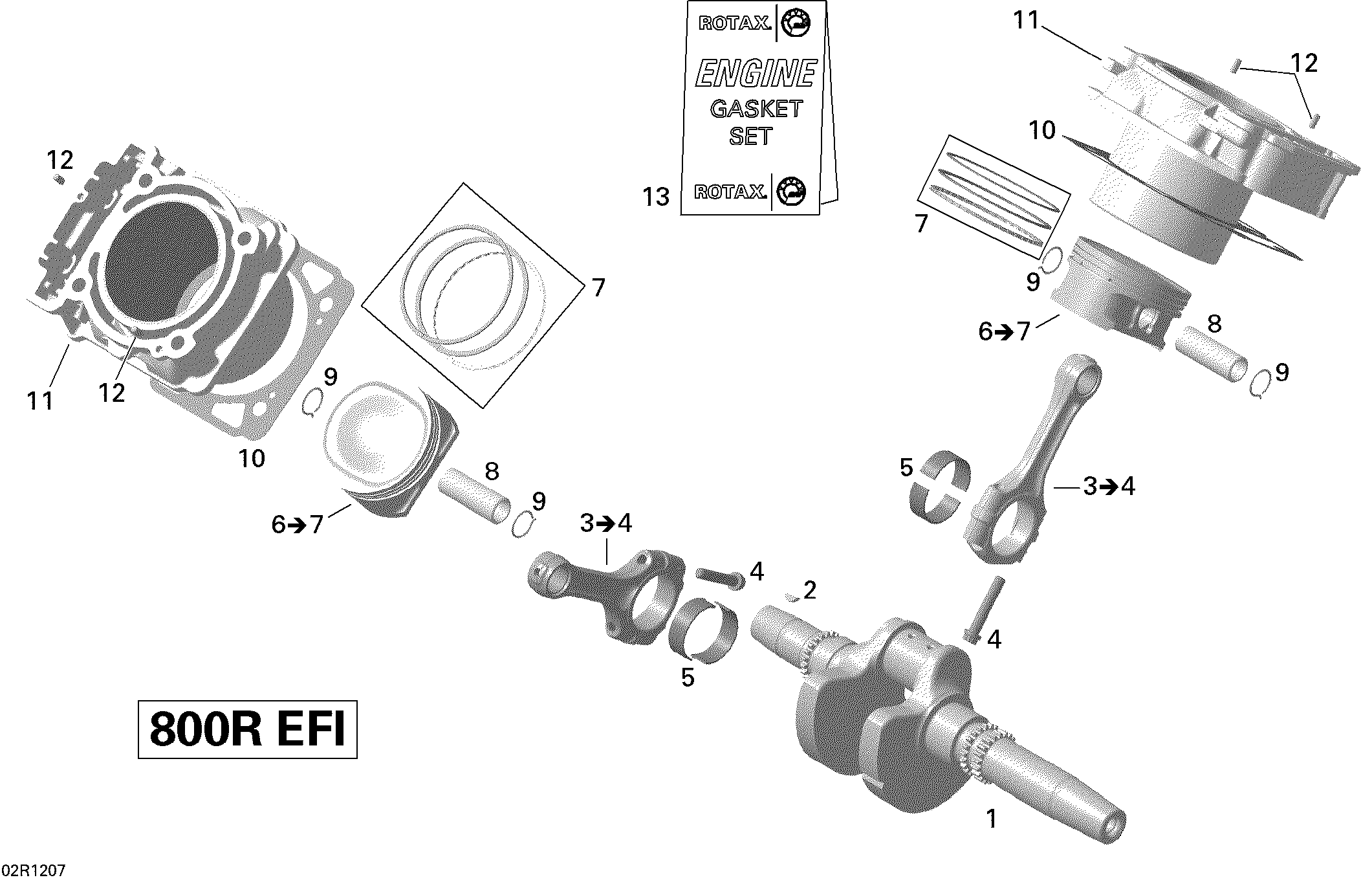 Crankshaft, Piston And Cylinder