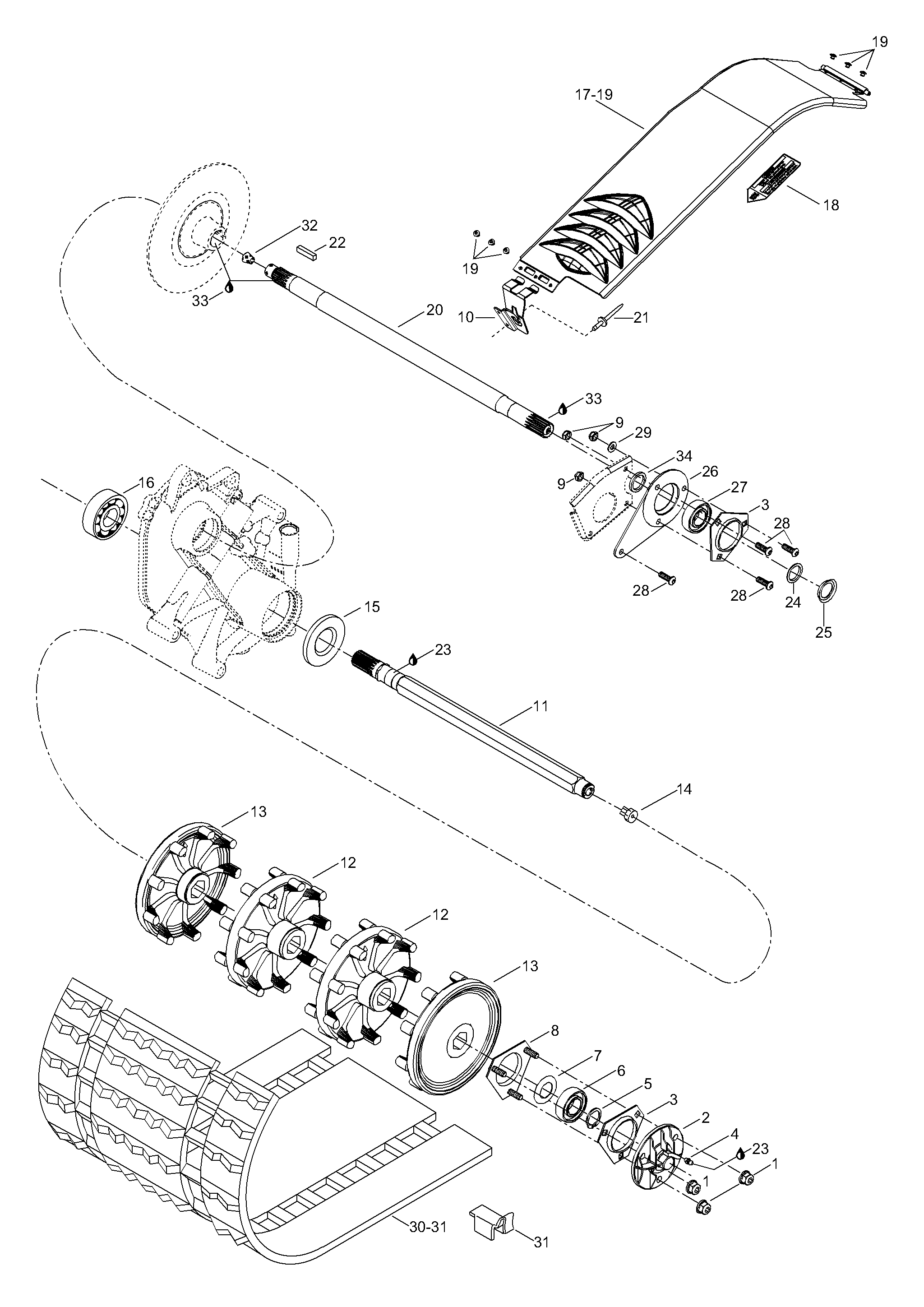 Схема узла: Drive Axle