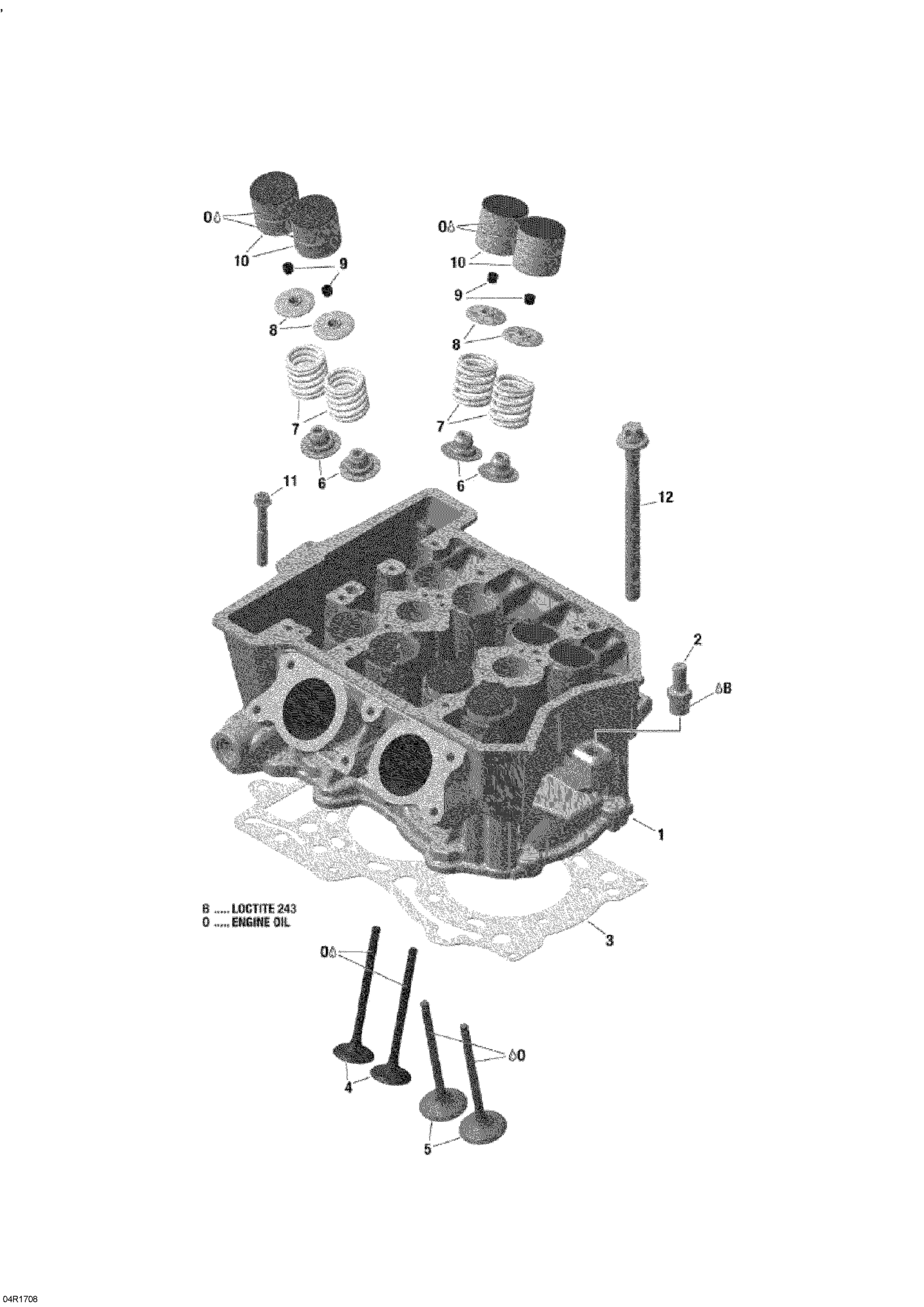 Cylinder Head And Exhaust Manifold