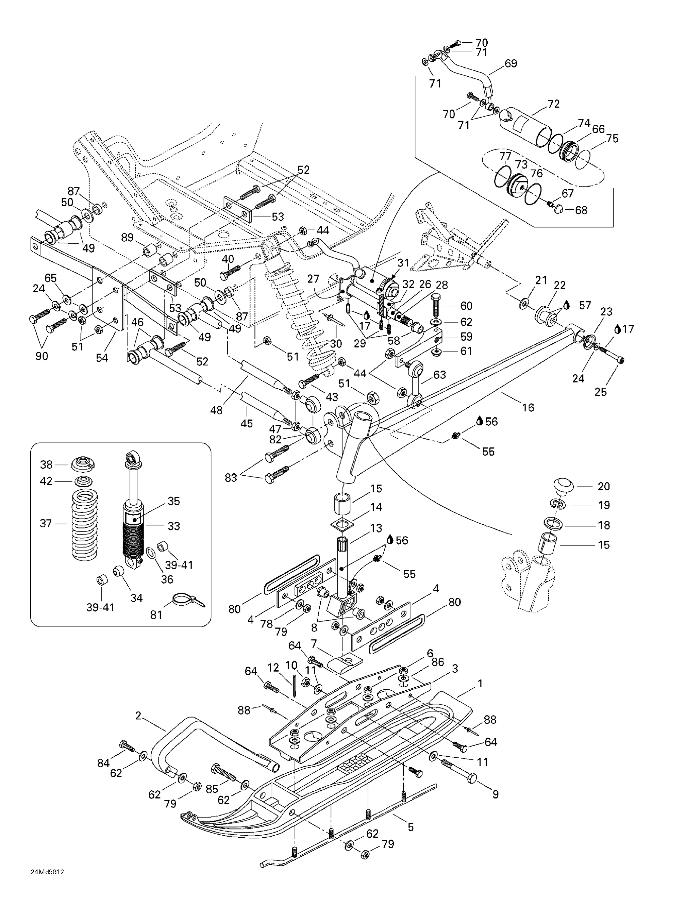 Front Suspension And Ski