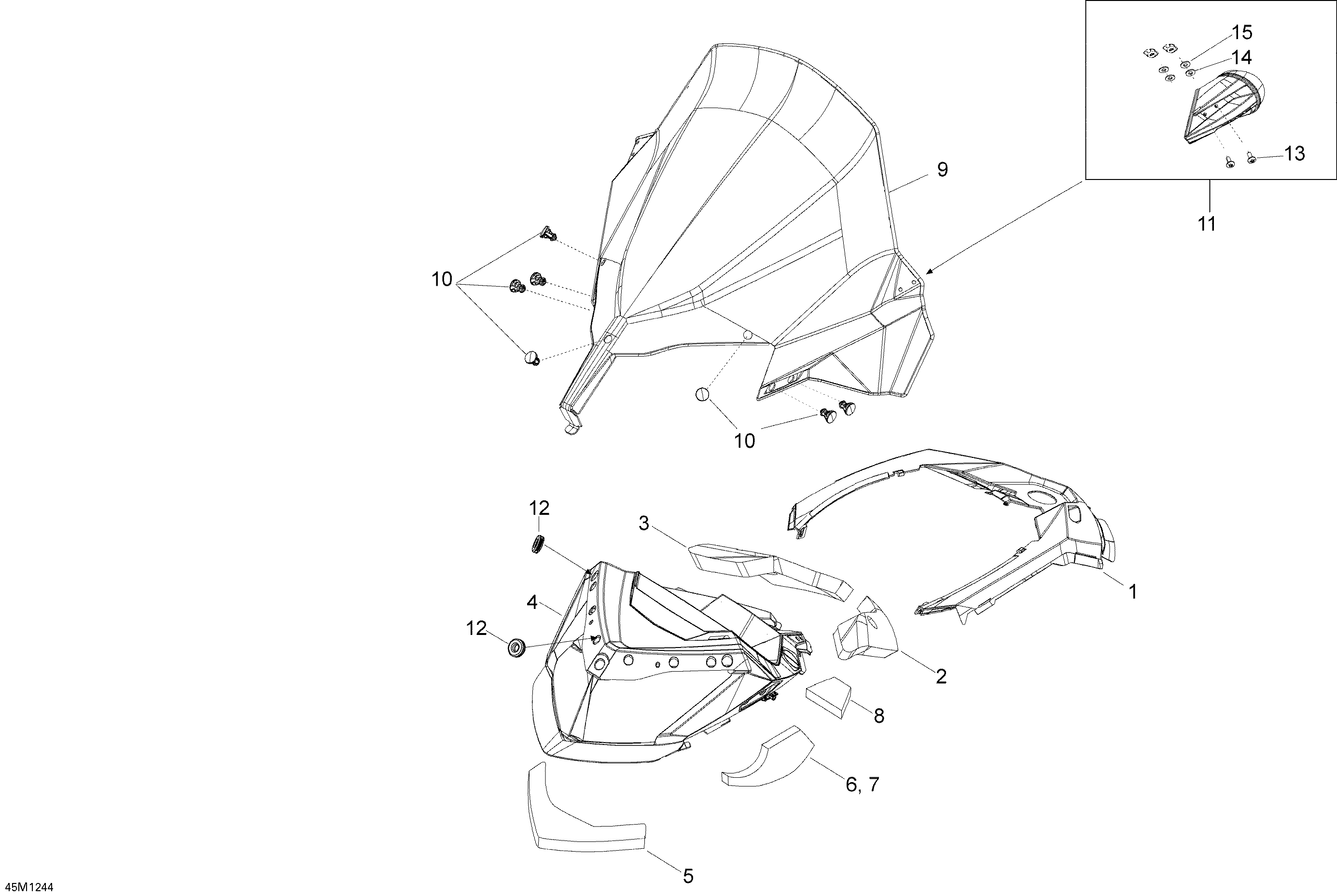 Windshield And Console