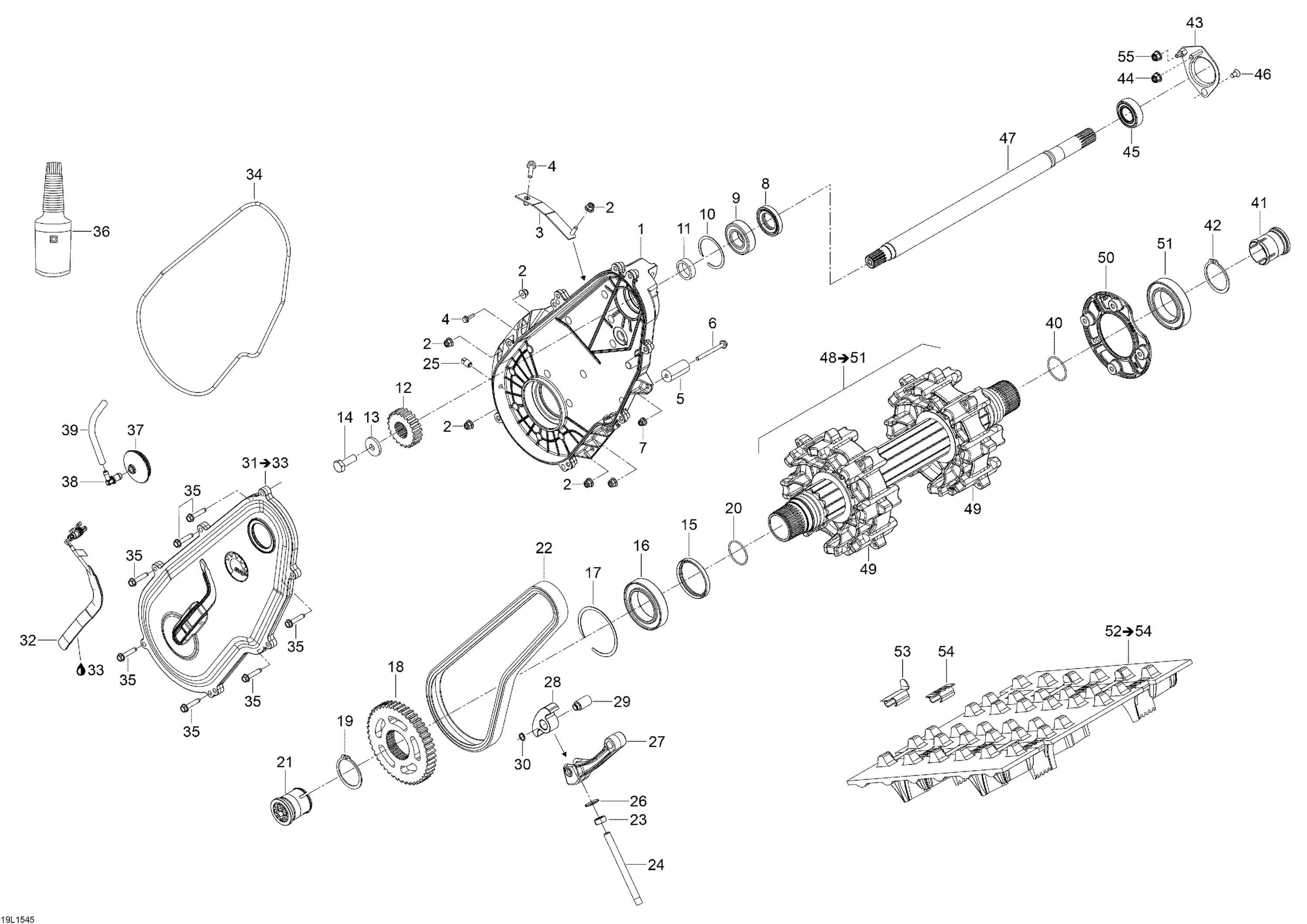 Схема узла: Drive System _19M1545