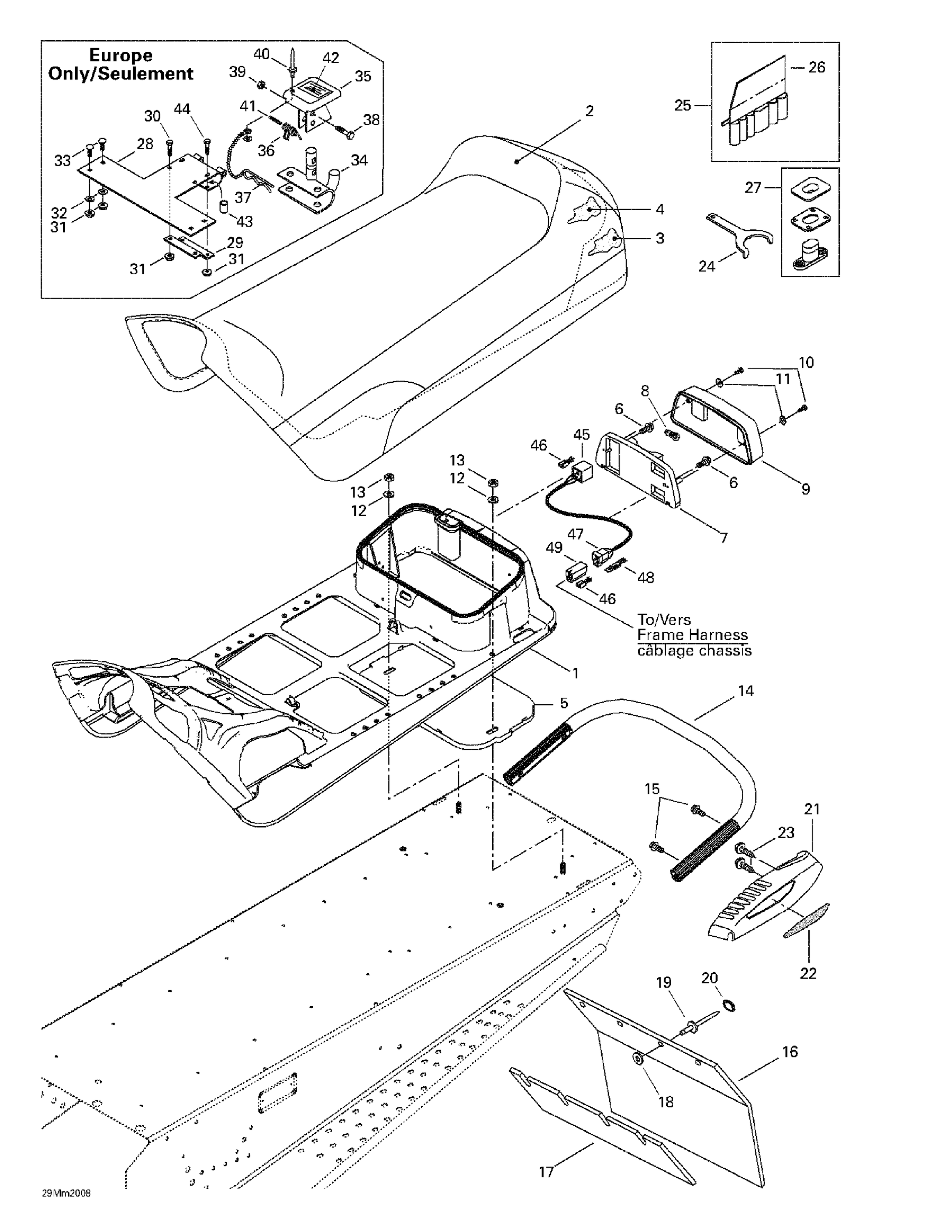 Схема узла: Seat And Accessories