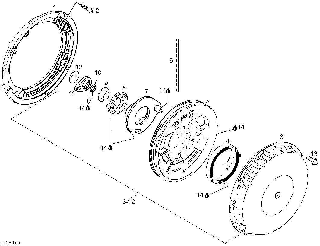 Схема узла: Rewind Starter