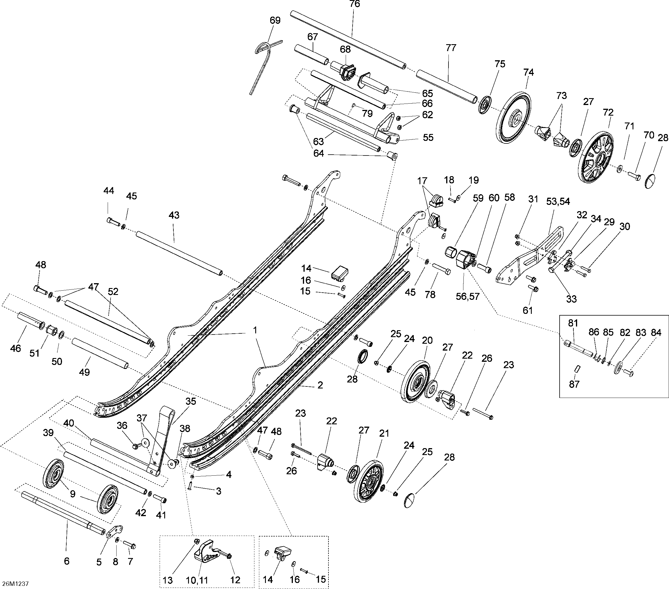 Схема узла: Rear Suspension