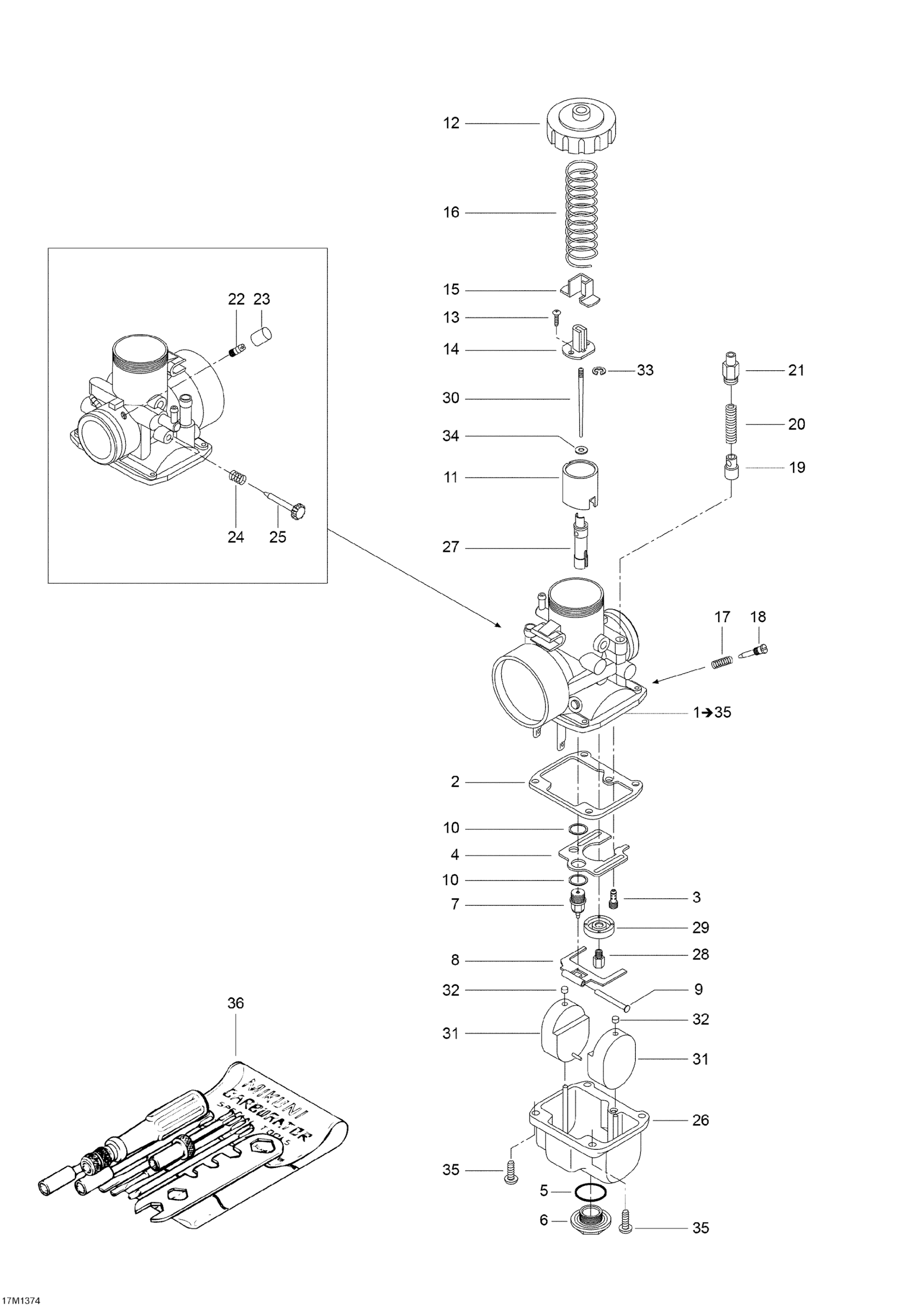 Схема узла: Carburetor