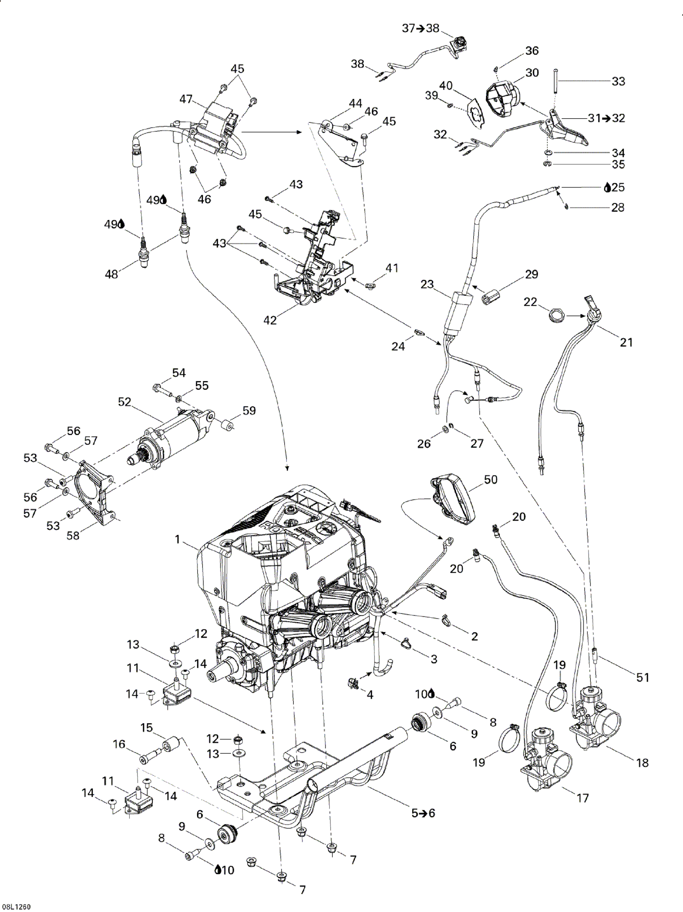 Схема узла: Engine And Engine Support