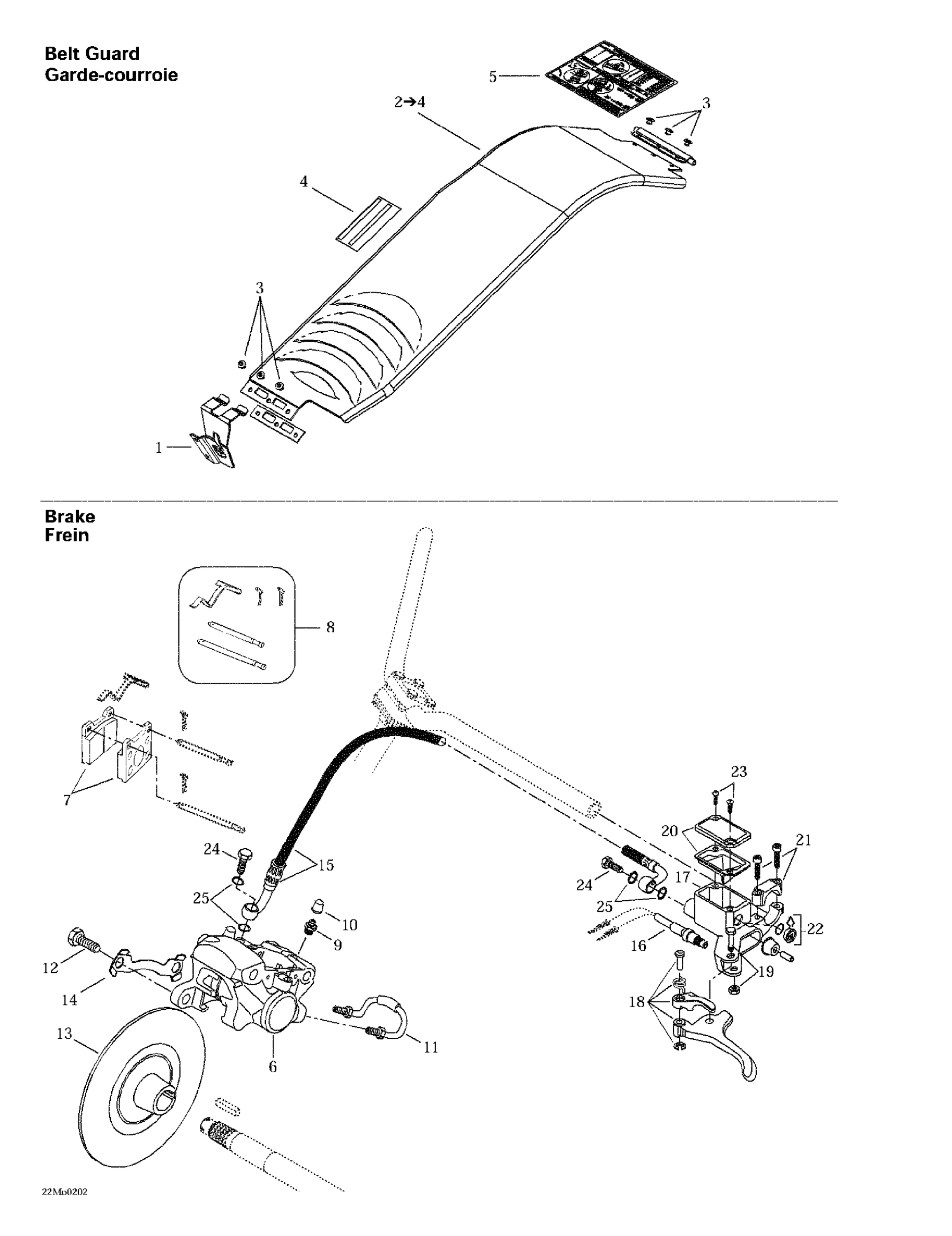 Схема узла: Hydraulic Brake And Belt Guard
