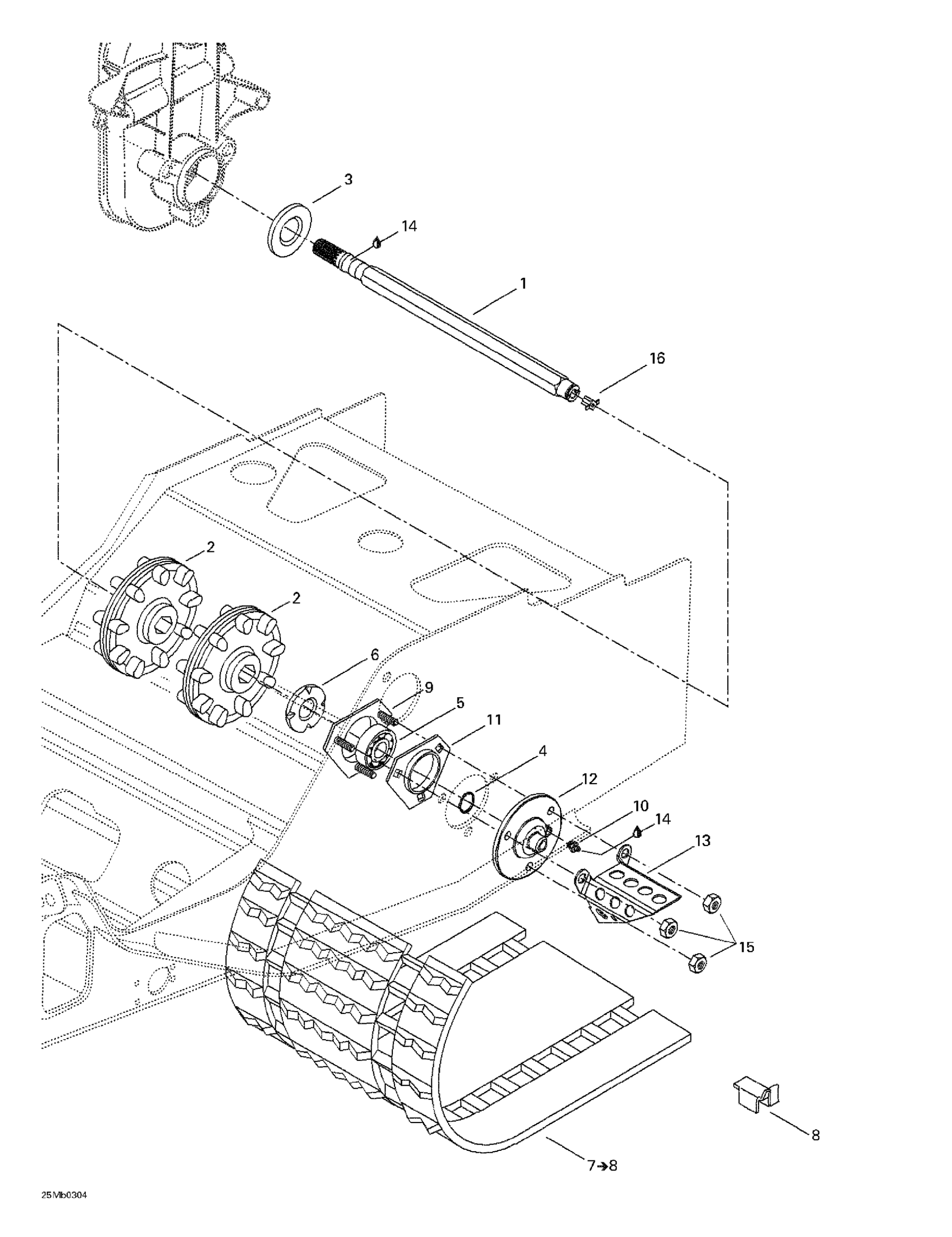 Схема узла: Drive Axle And Track
