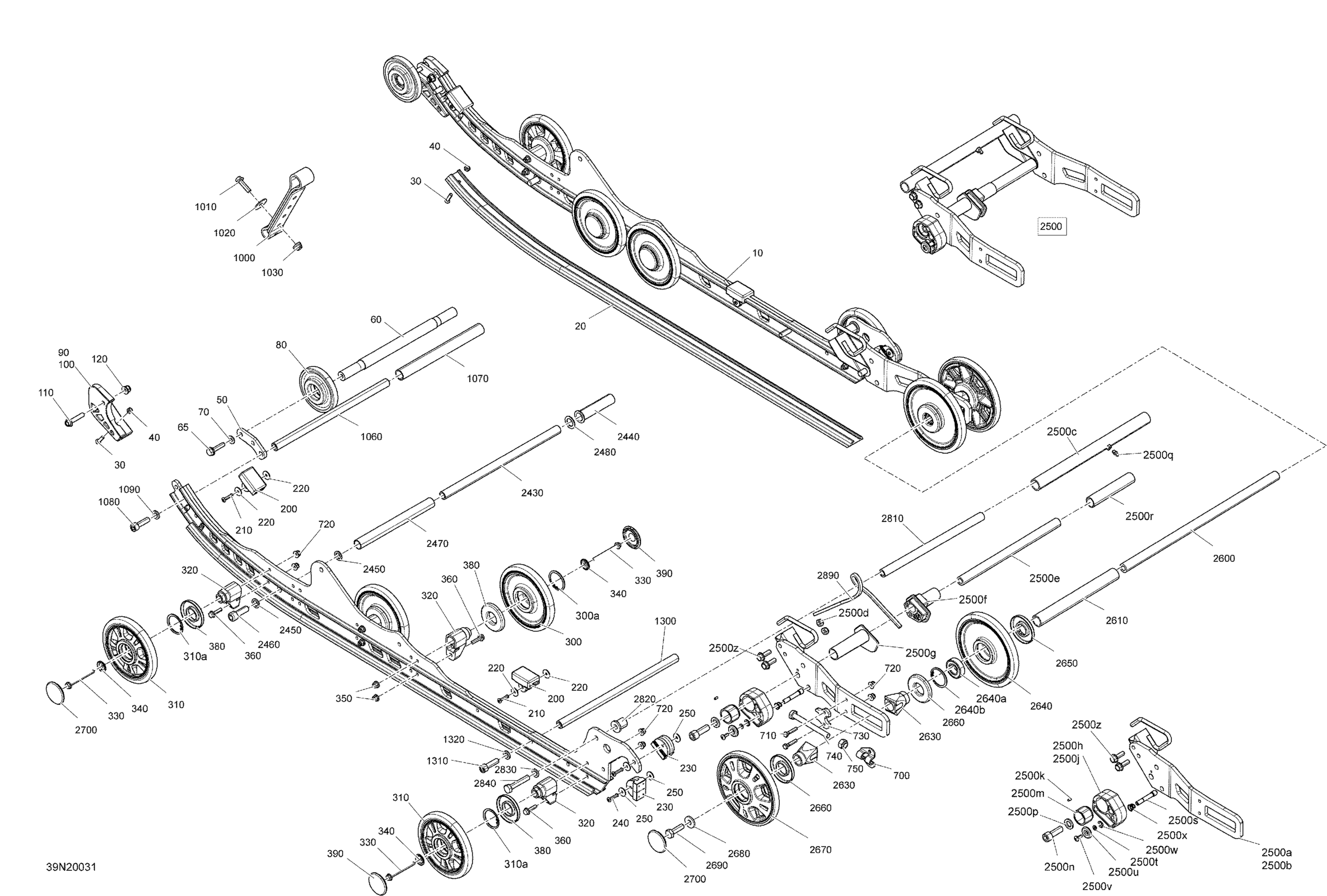 Схема узла: Suspension, Rear - Lower Section