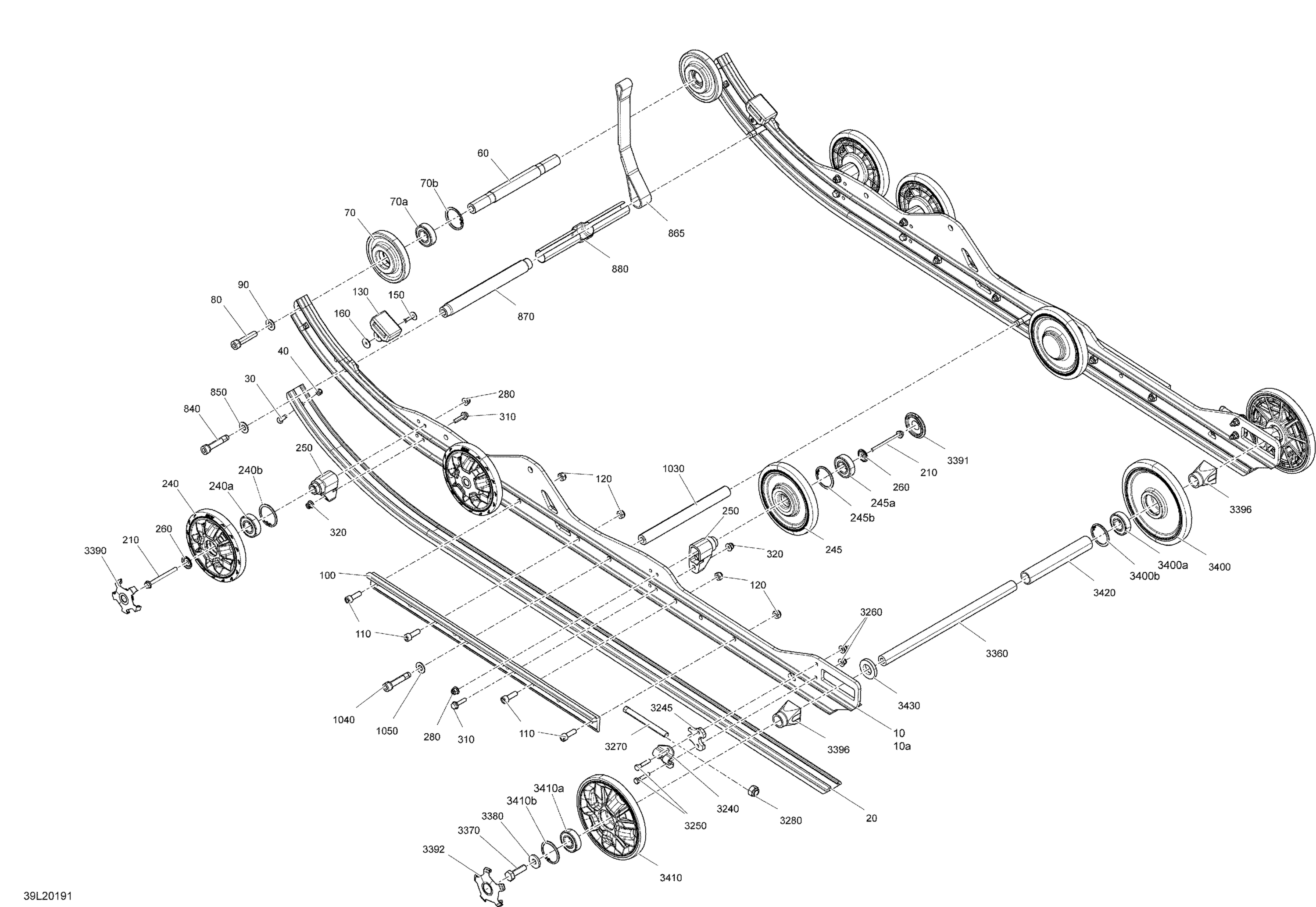 Схема узла: Suspension, Rear - Lower Section