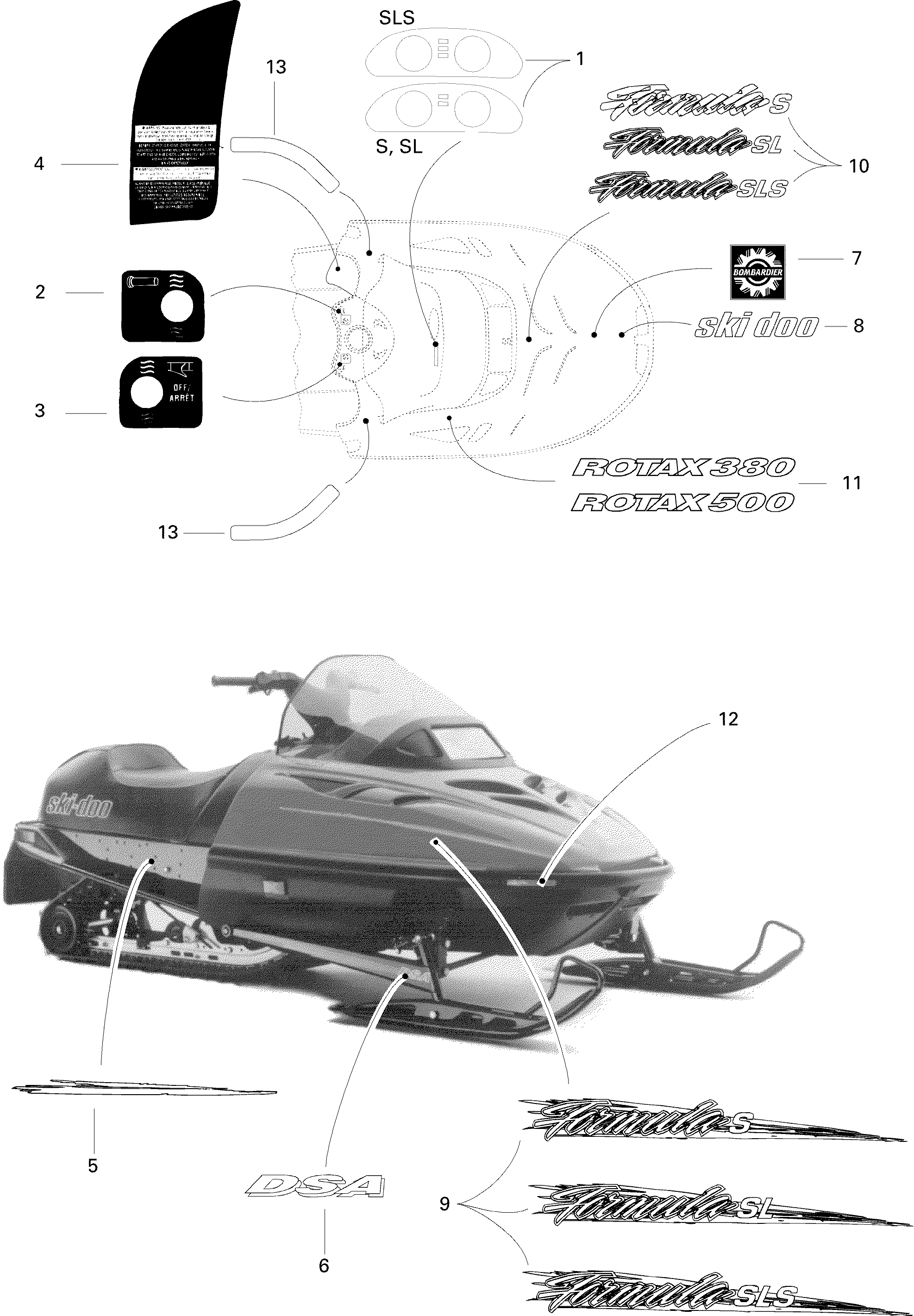 Decals Formula SLS
