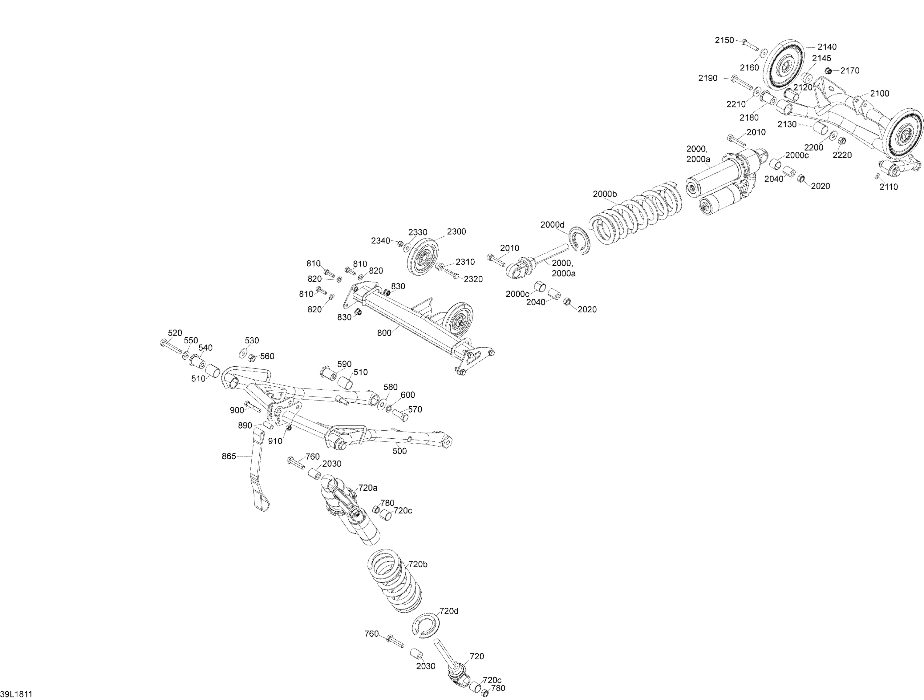 Rear Suspension RAVE - 600HO E-TEC - RE