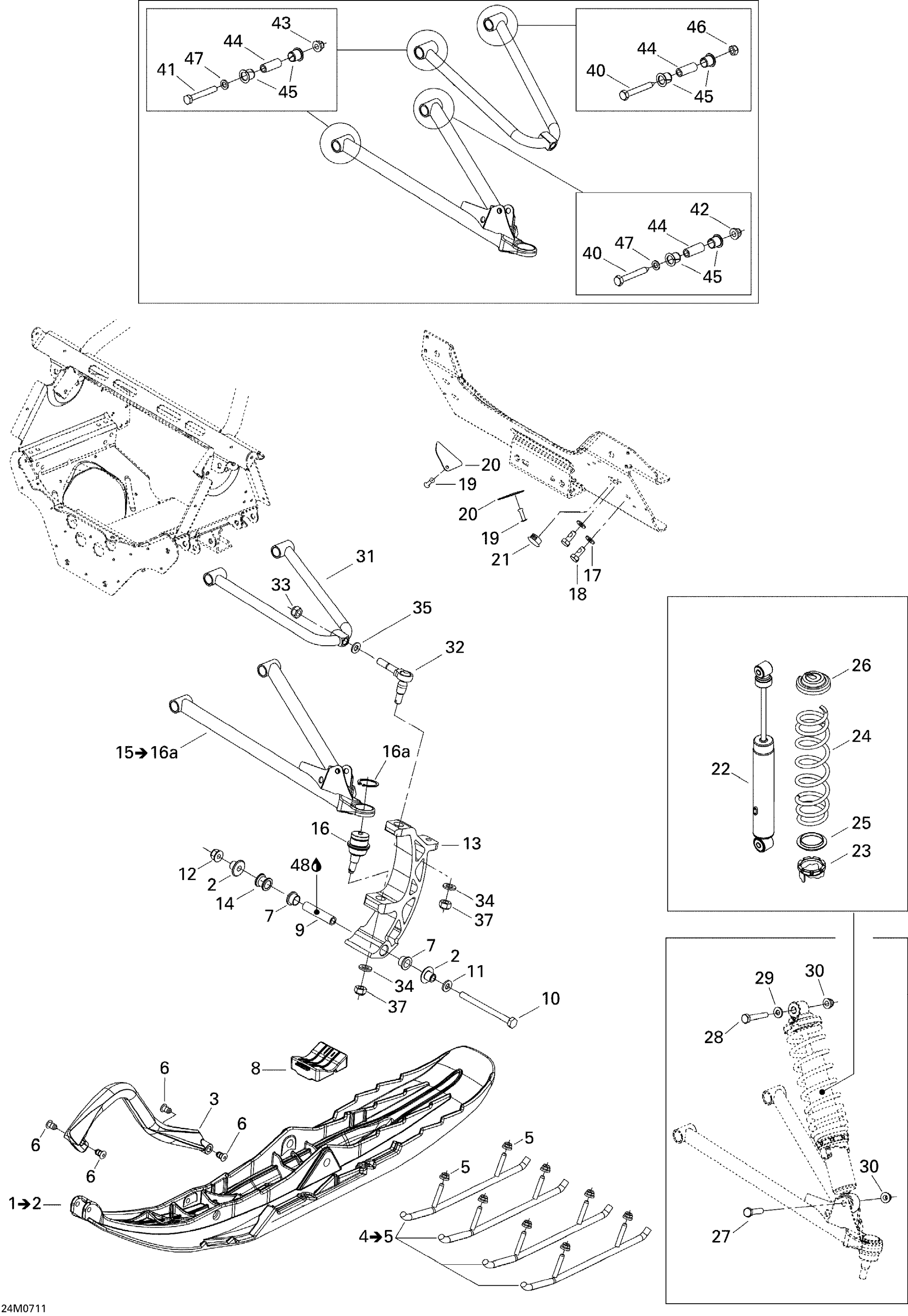 Front Suspension And Ski