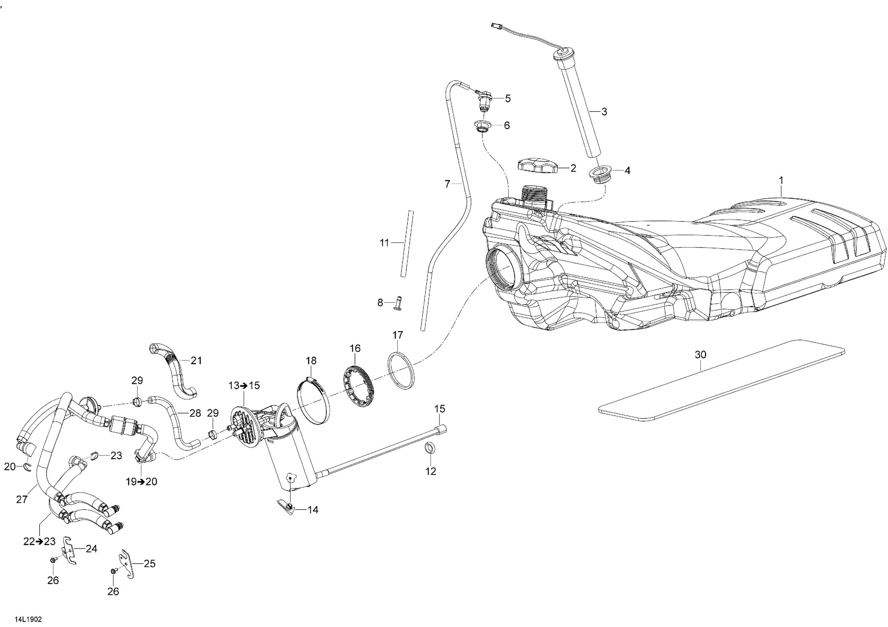 Fuel System - 600HO E-TEC